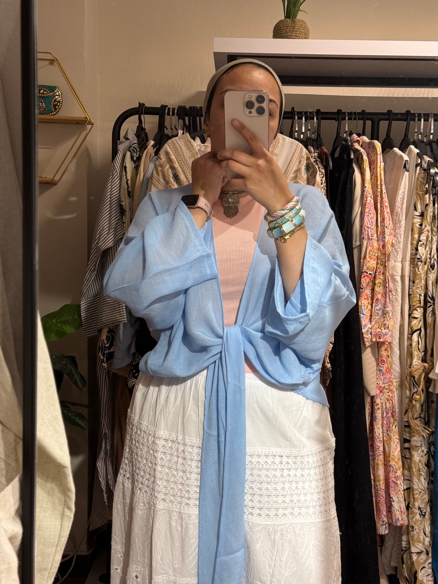 Flowy Wrap Blouse