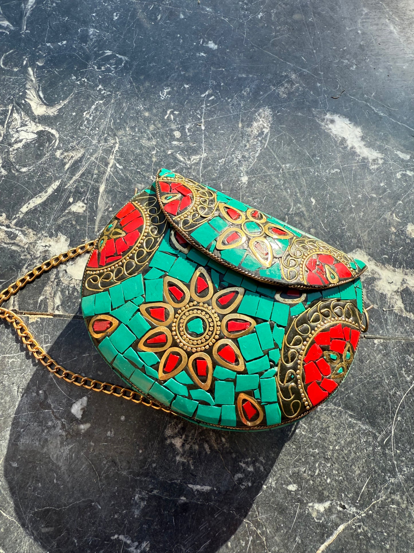 Small Natural Stones Indian Bag