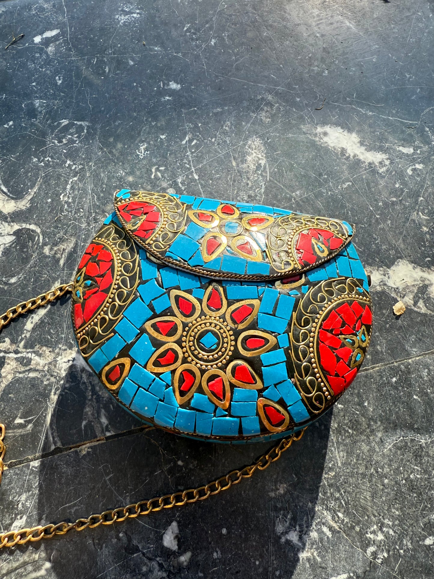 Small Natural Stones Indian Bag