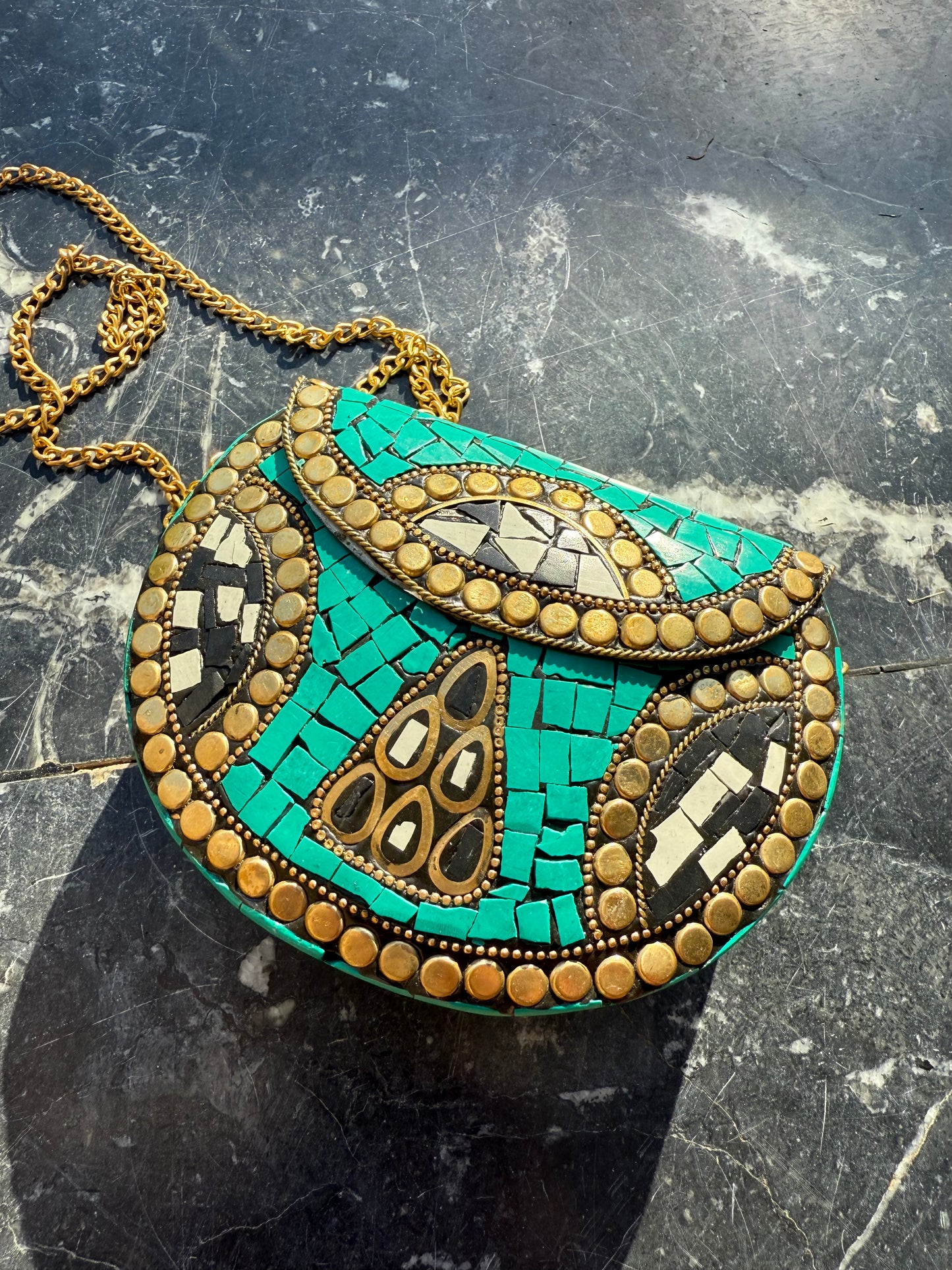 Small Natural Stones Indian Bag