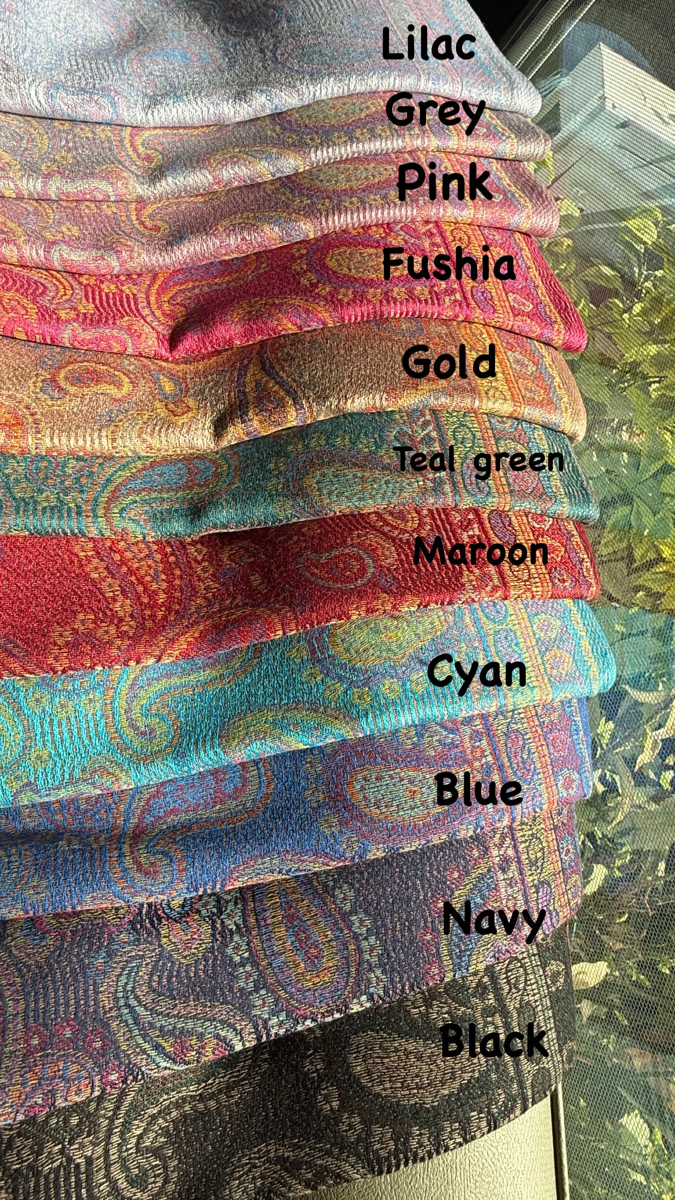 Indian Teardrop Pashmina Scarf