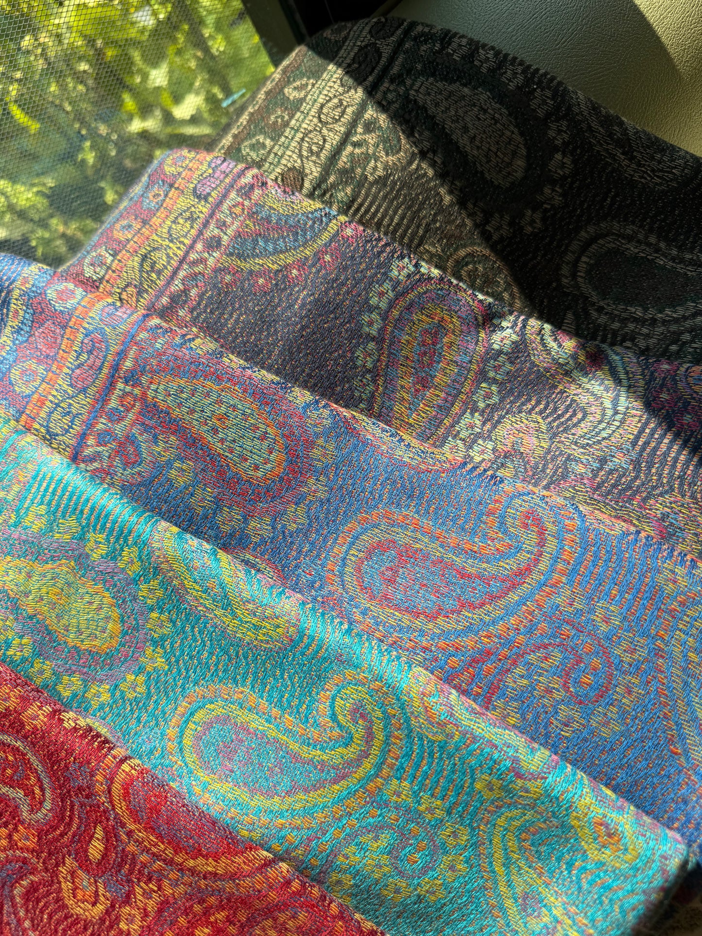 Indian Teardrop Pashmina Scarf