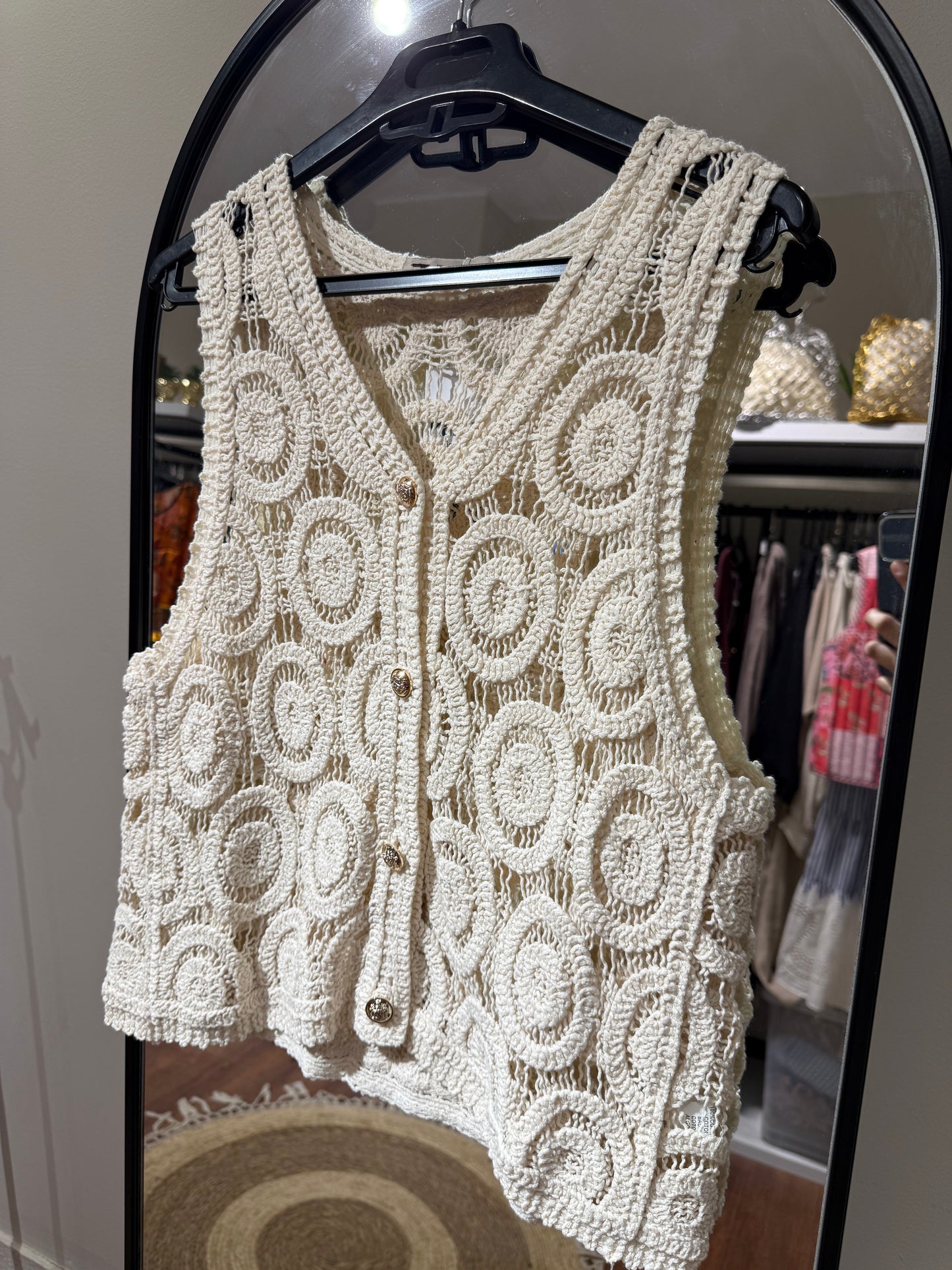 Gold Buttoned Vest