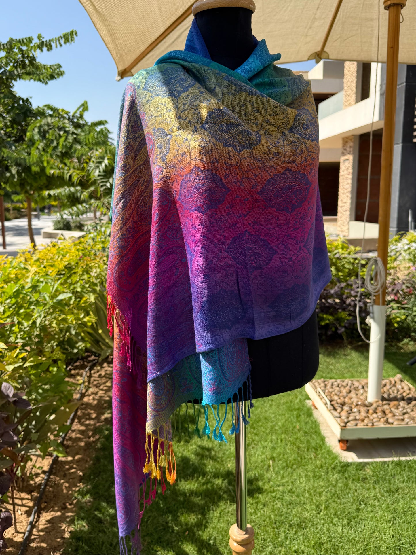 Color Wheel Pashmina Scarf
