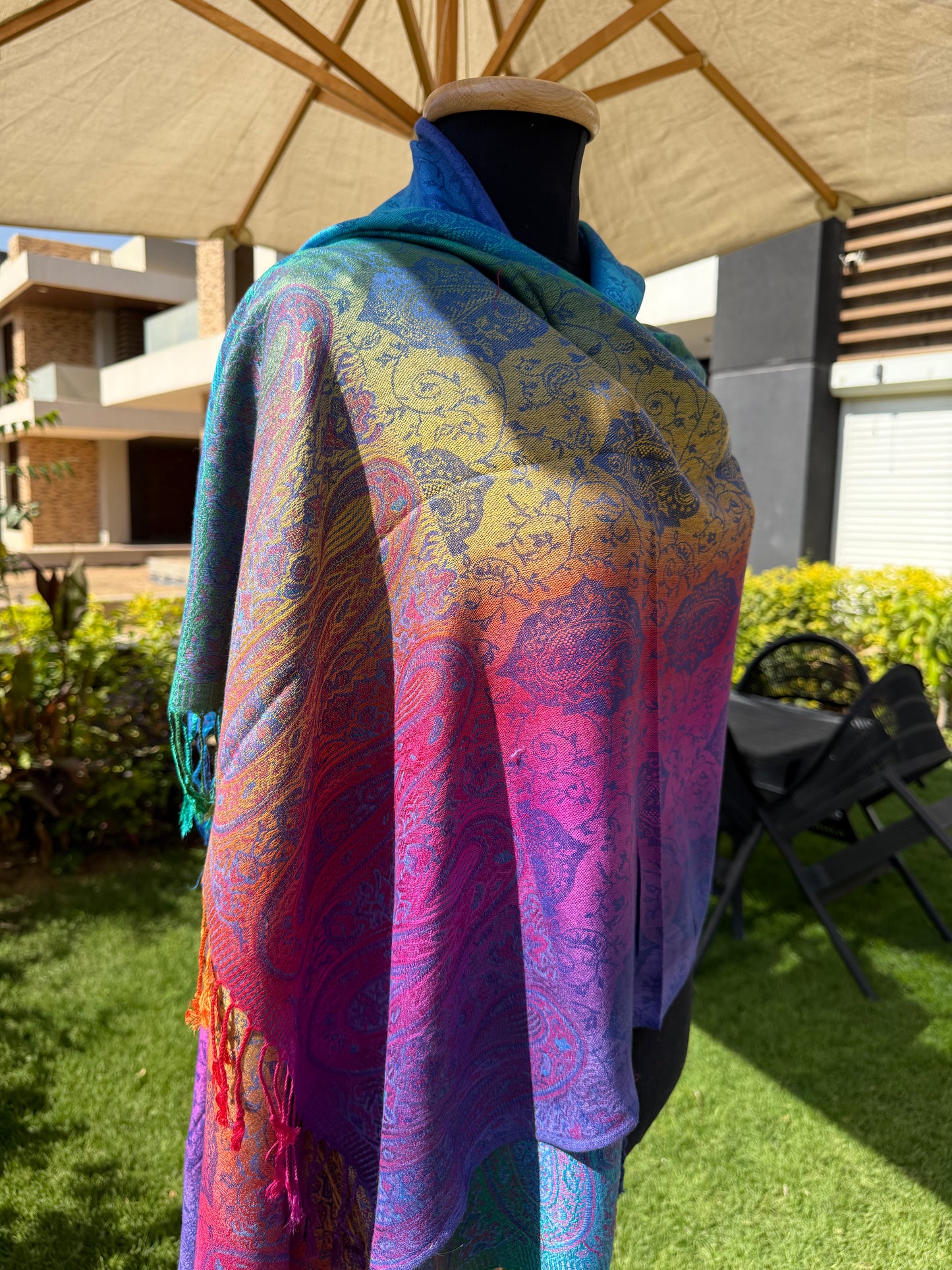 Color Wheel Pashmina Scarf