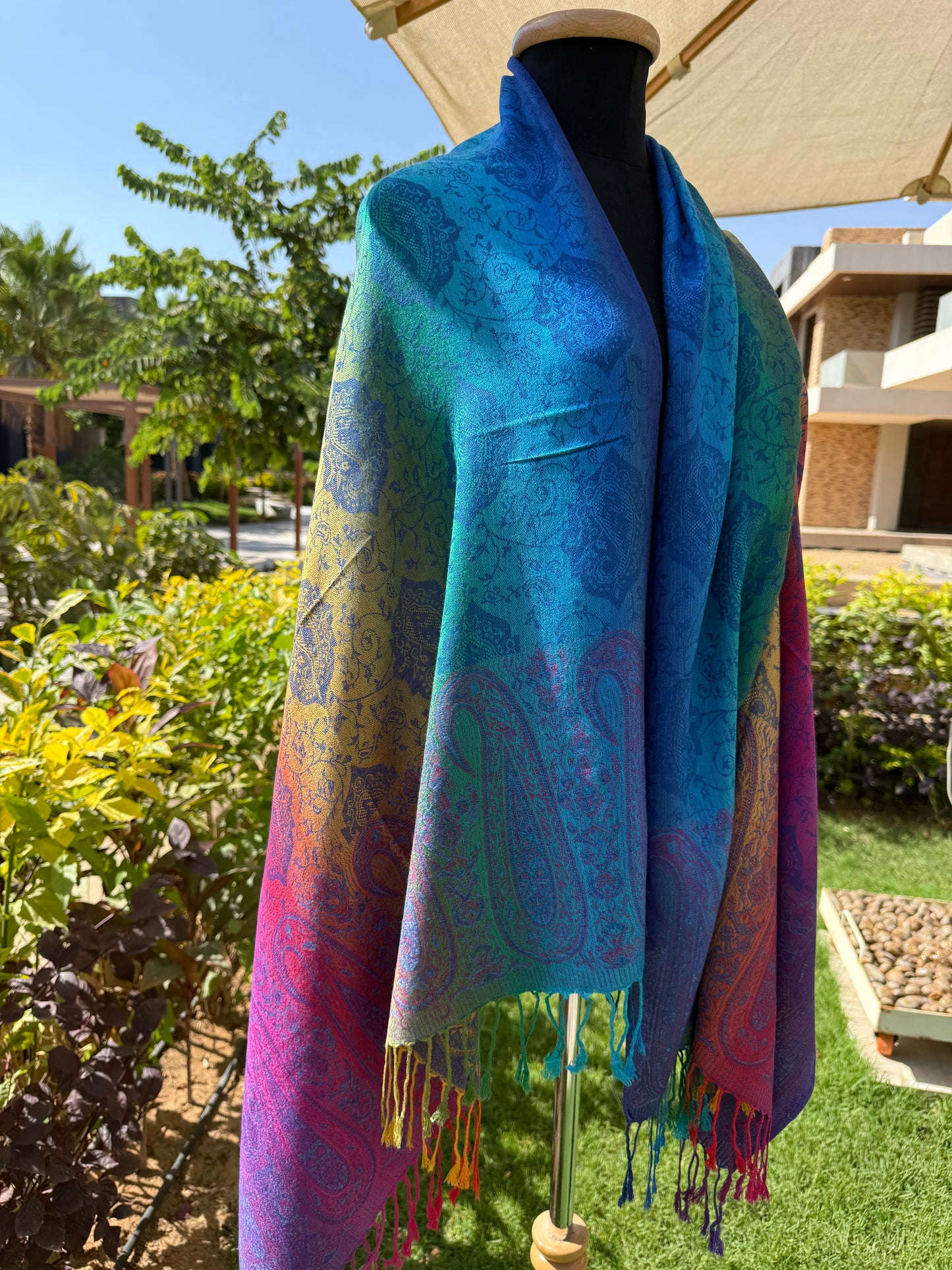 Color Wheel Pashmina Scarf