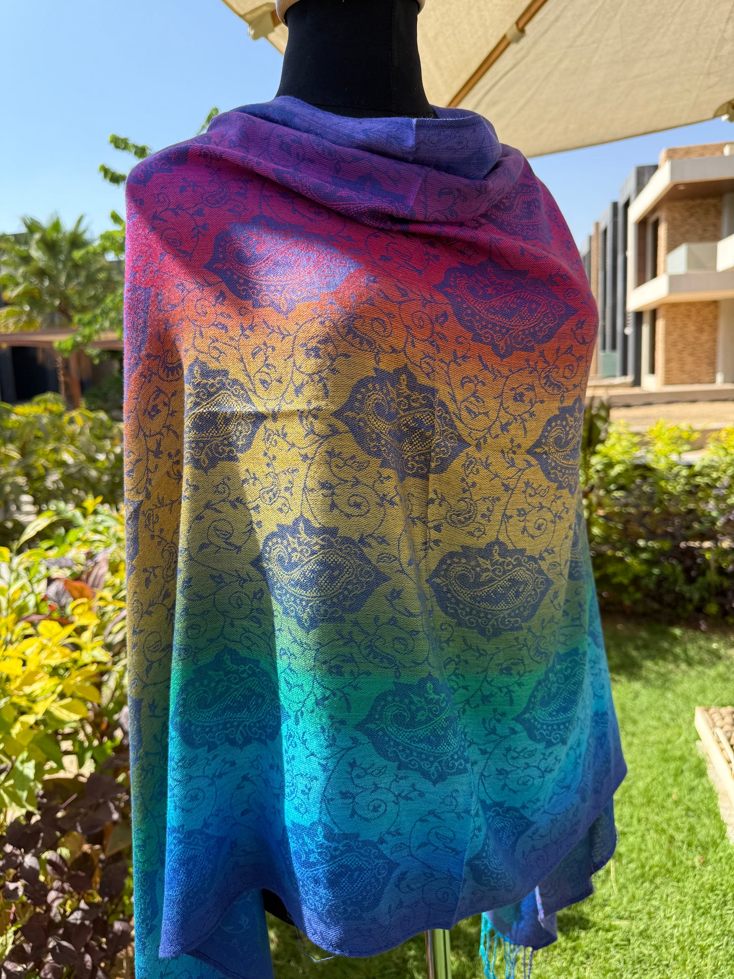 Color Wheel Pashmina Scarf