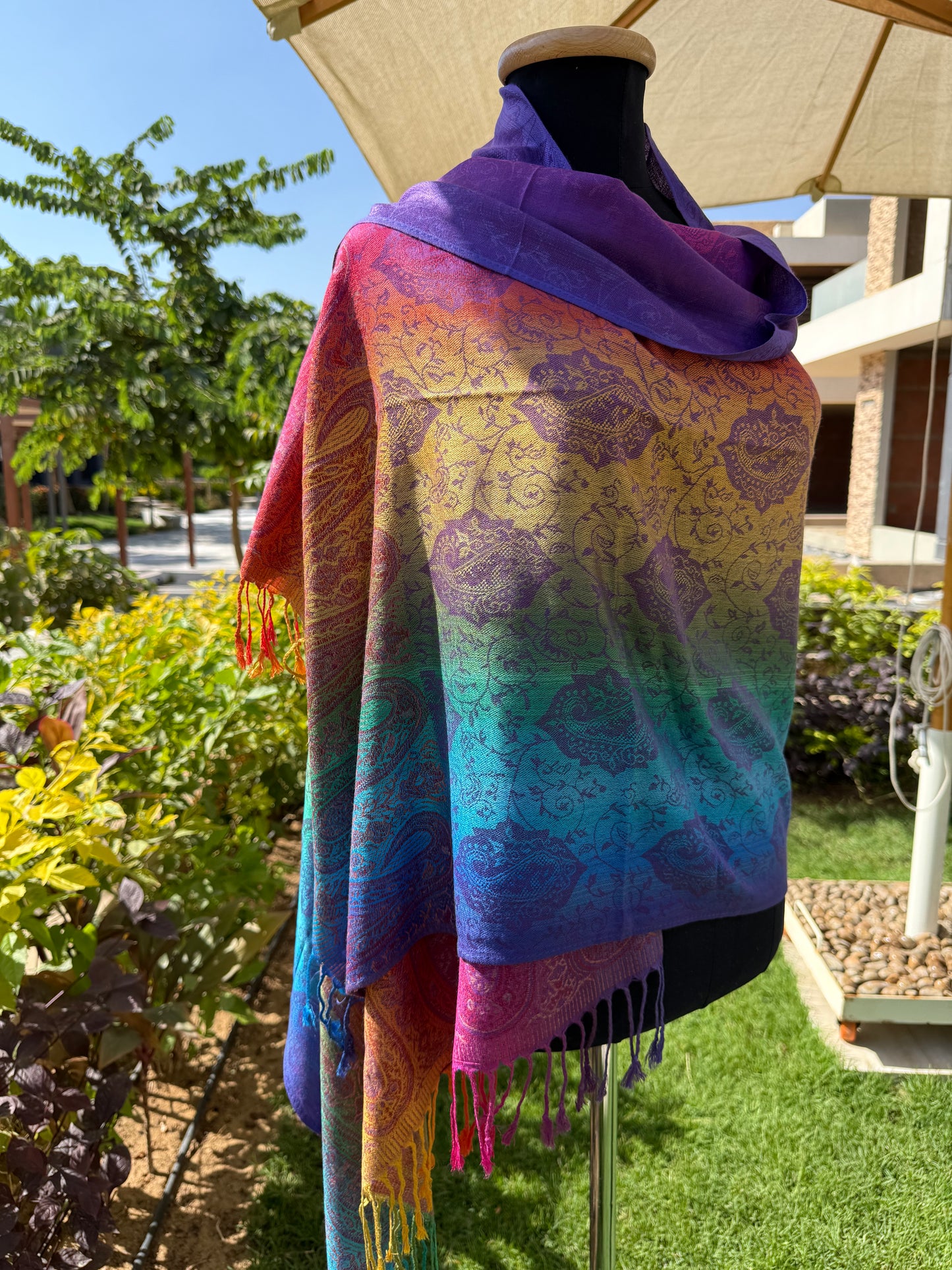 Color Wheel Pashmina Scarf