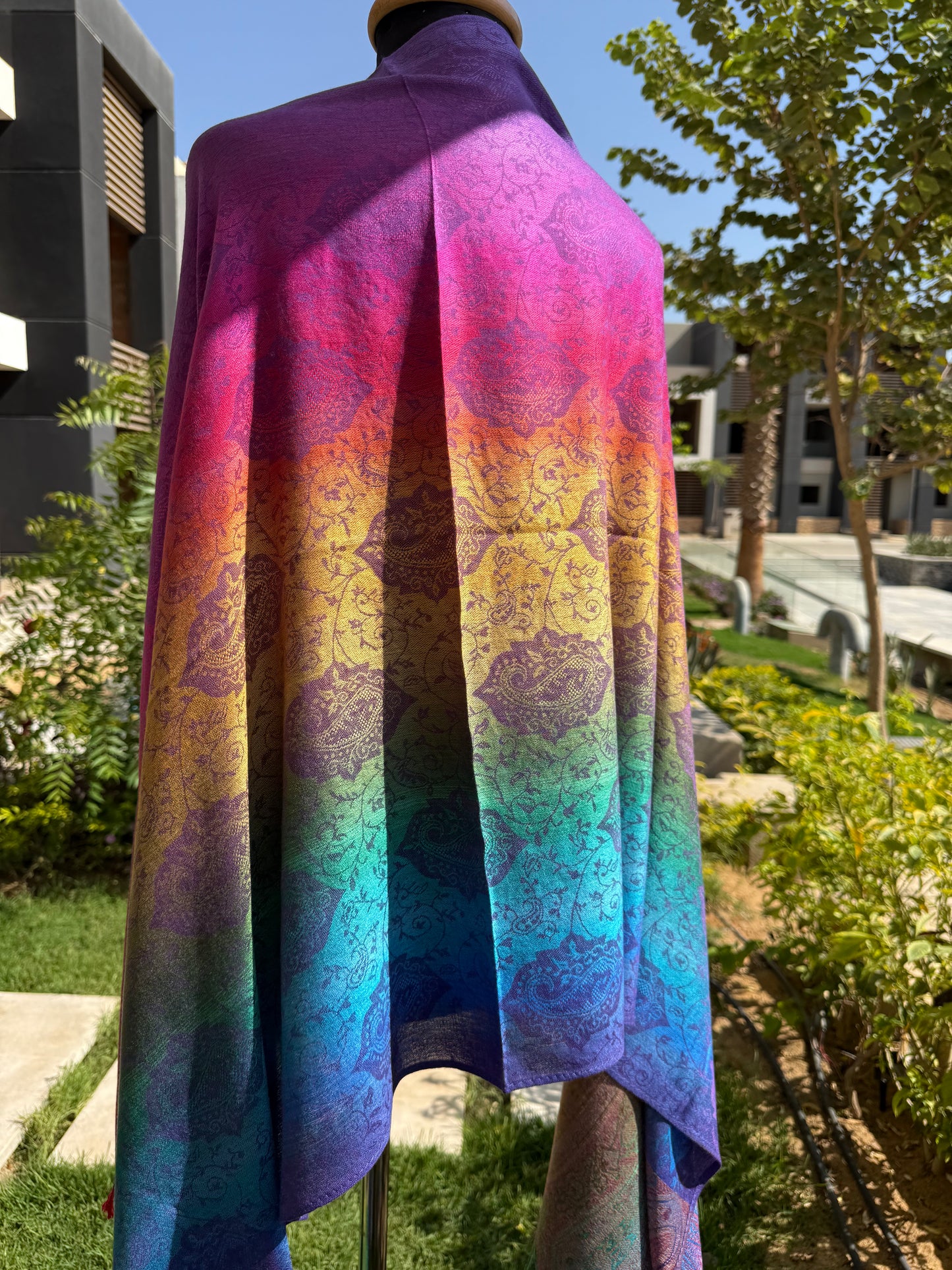 Color Wheel Pashmina Scarf