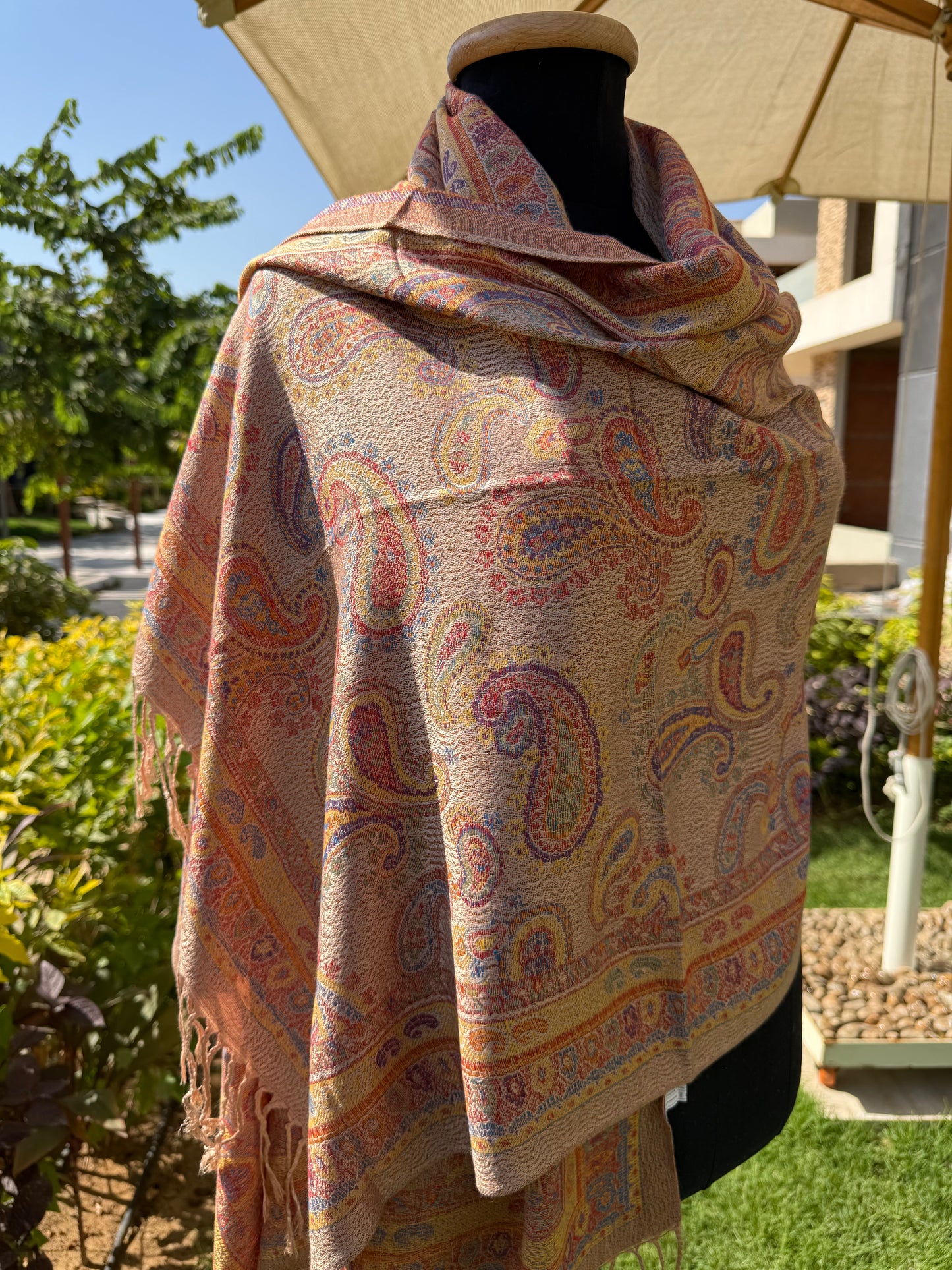 Indian Teardrop Pashmina Scarf