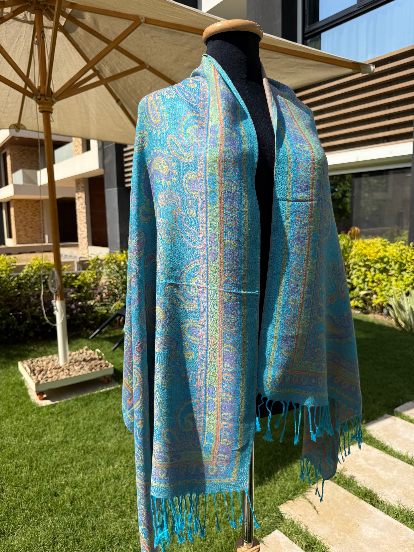 Indian Teardrop Pashmina Scarf