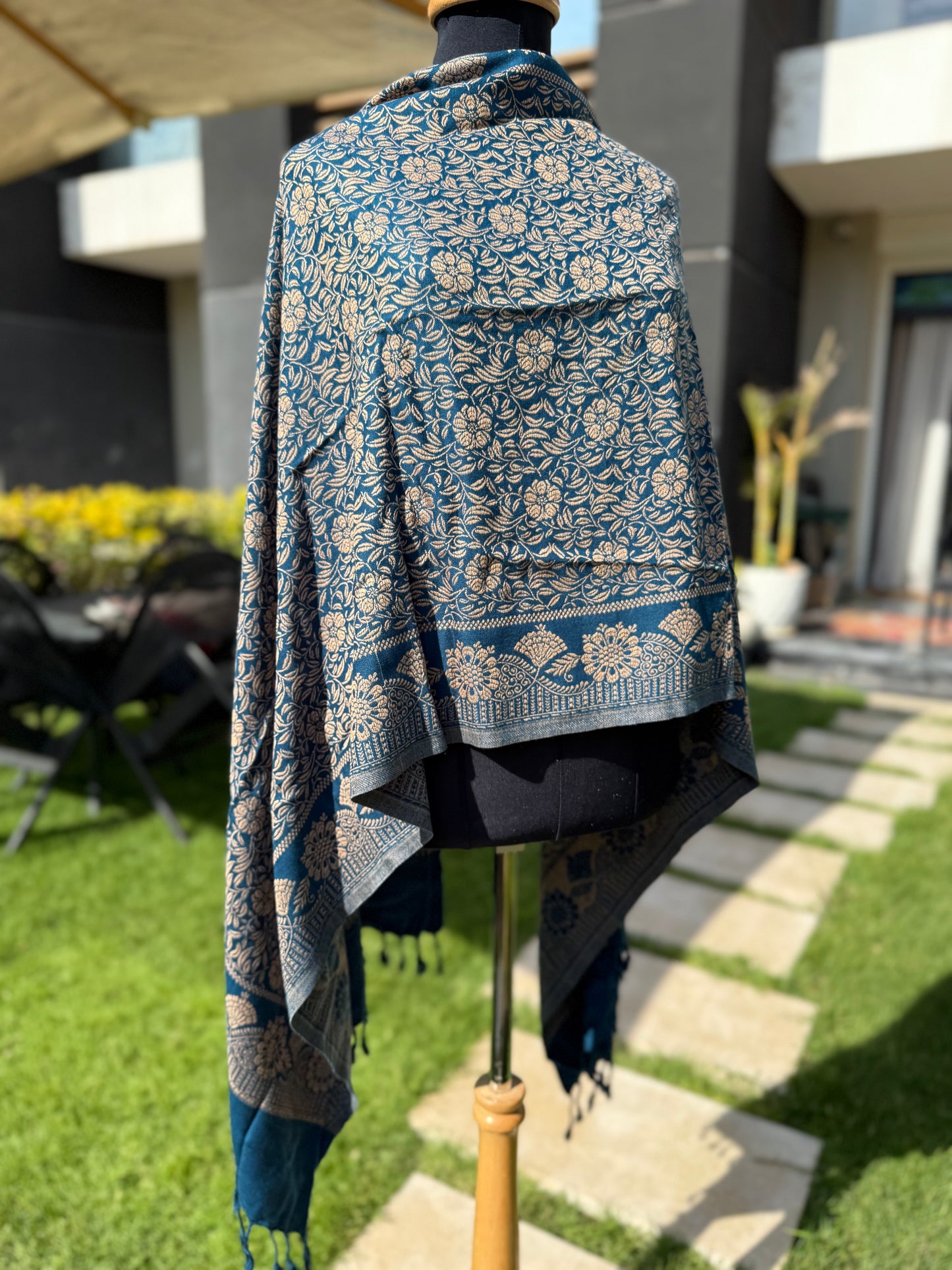 Flori Indian Large Shawl
