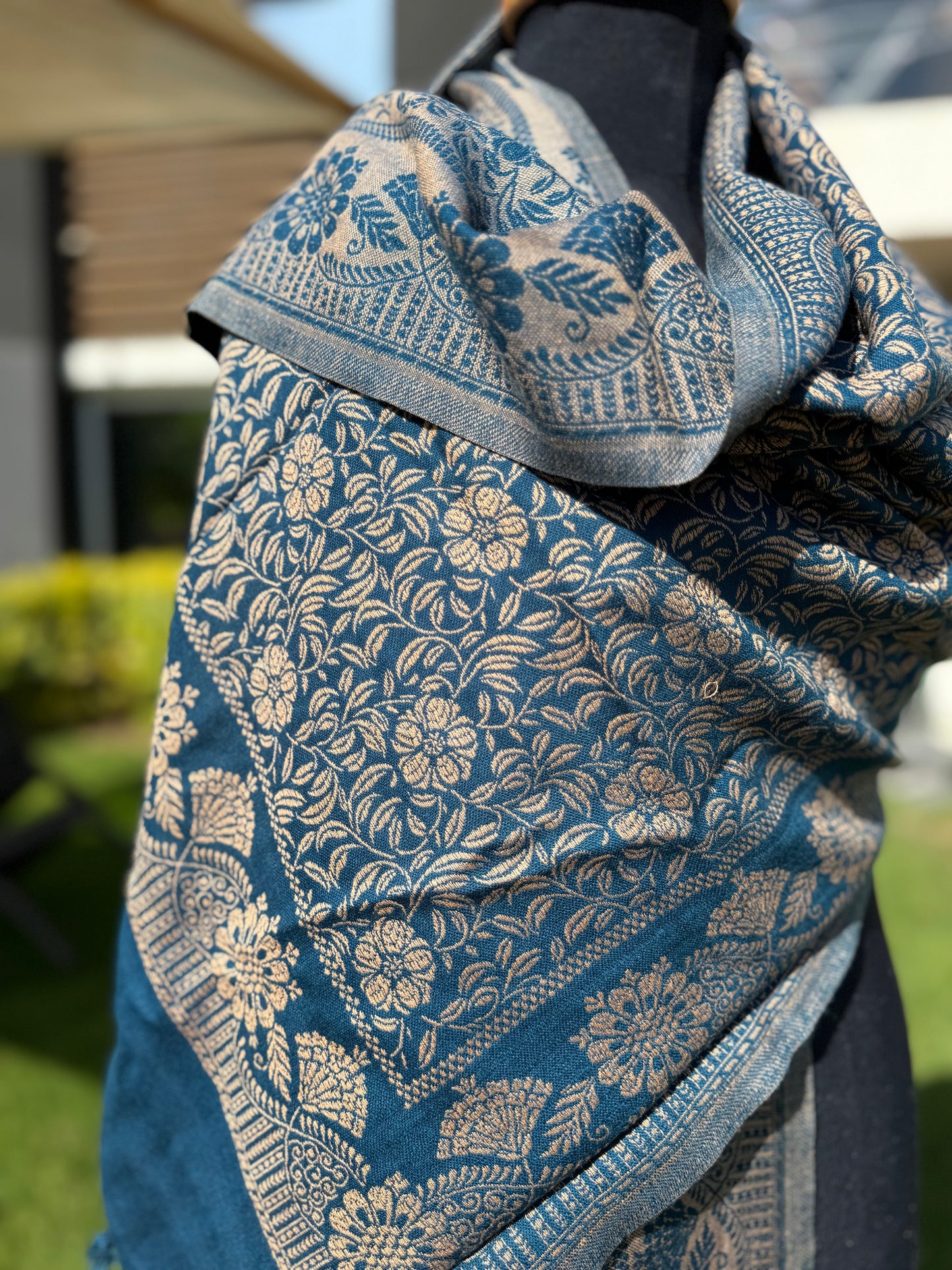 Flori Indian Large Shawl