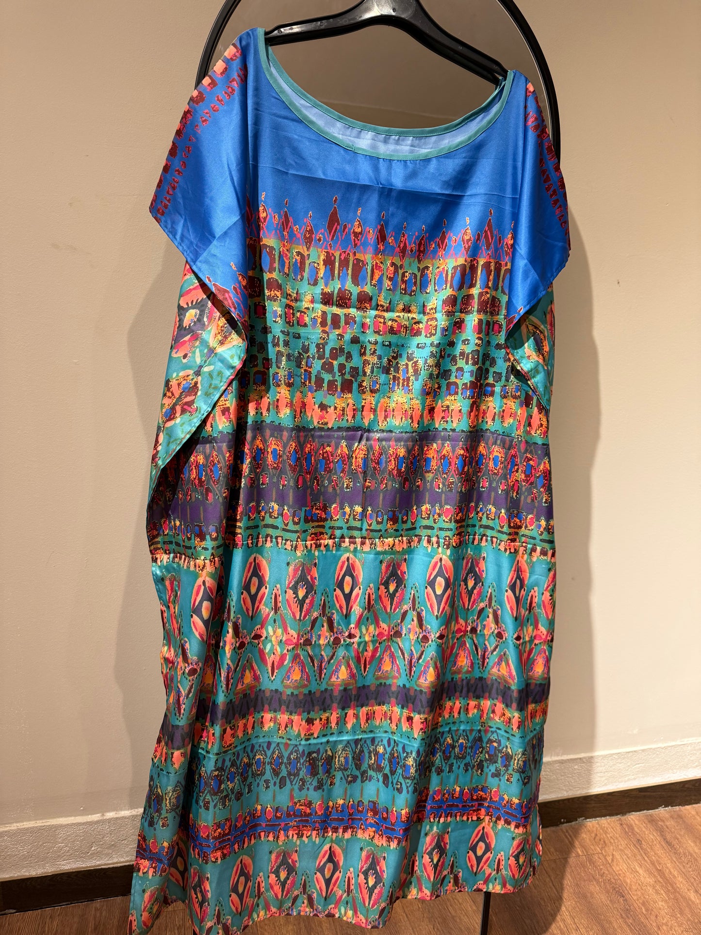 Long Satin Beach Dress