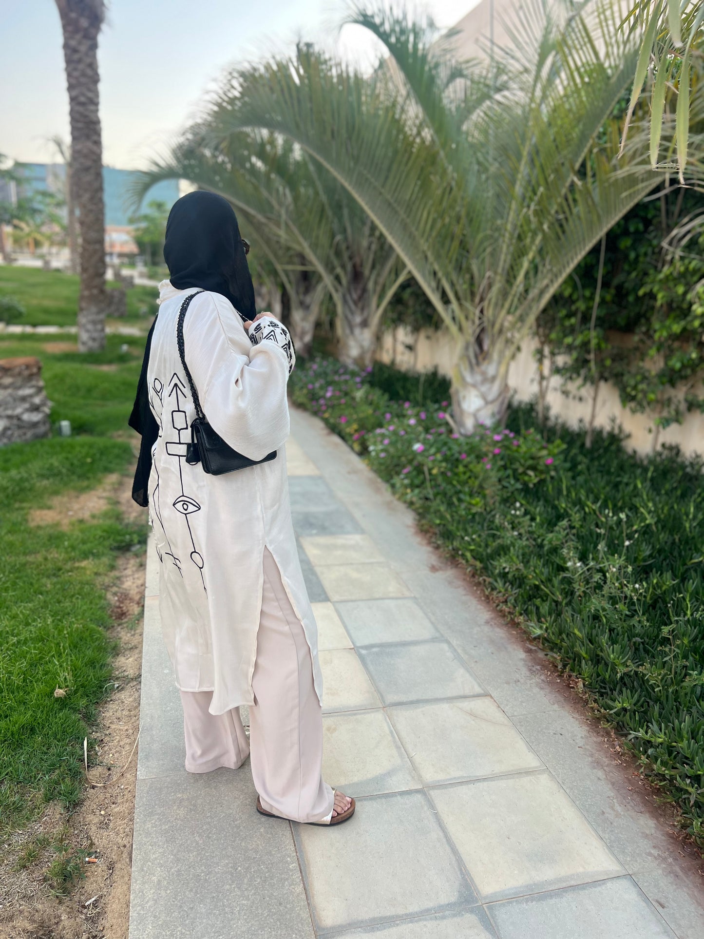 Soft Organza Long Cardigan