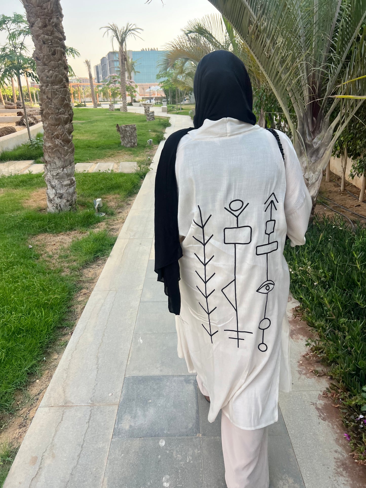 Soft Organza Long Cardigan