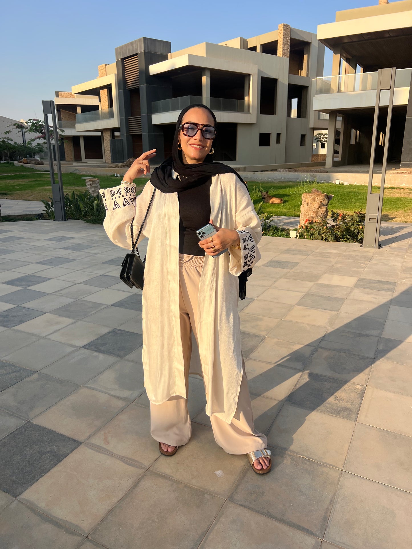 Soft Organza Long Cardigan