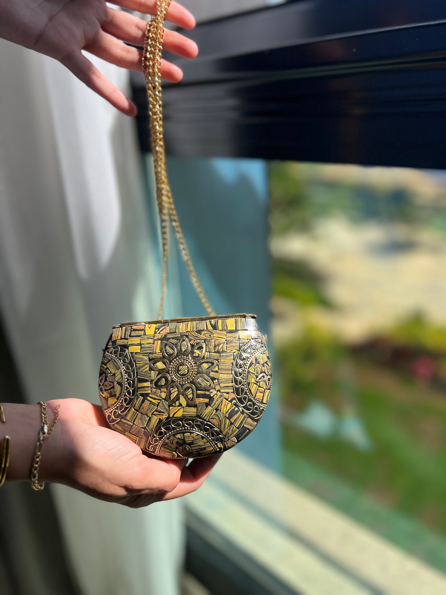 Small Natural Stones Indian Bag