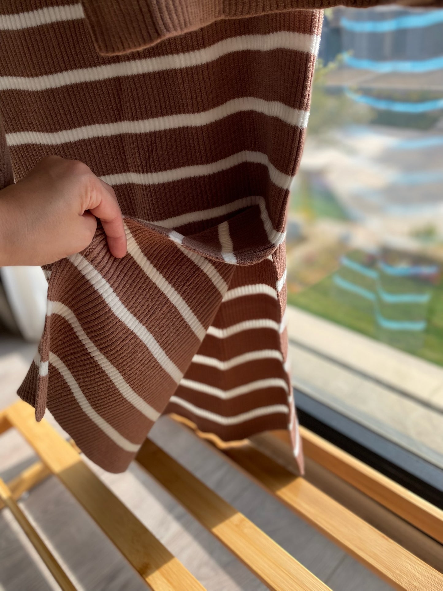 Stripped Skirt Set