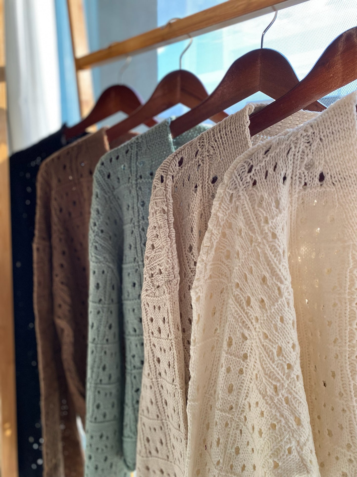 Cropped Knitted Cardigan