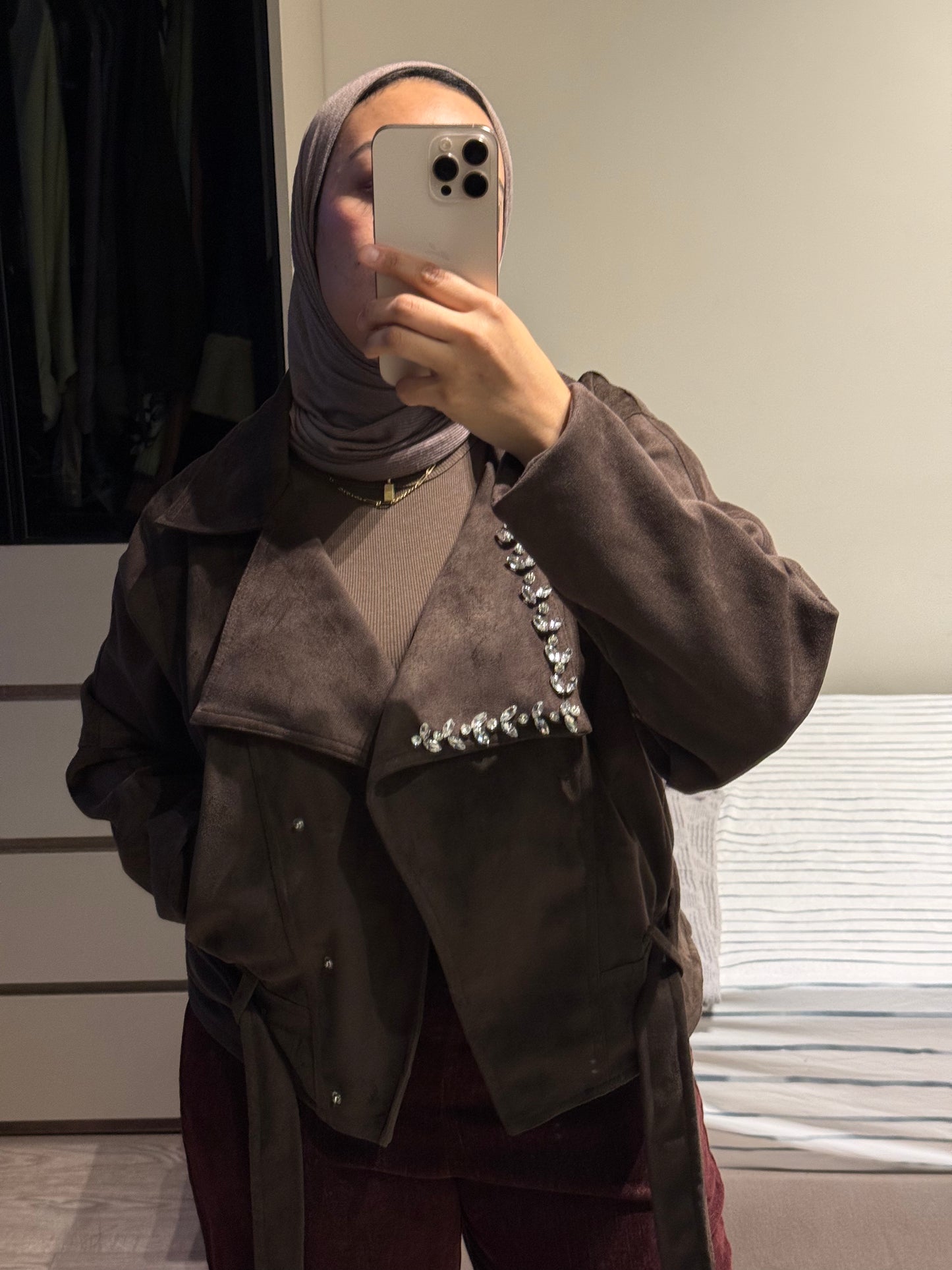 Suede Jewels Jacket