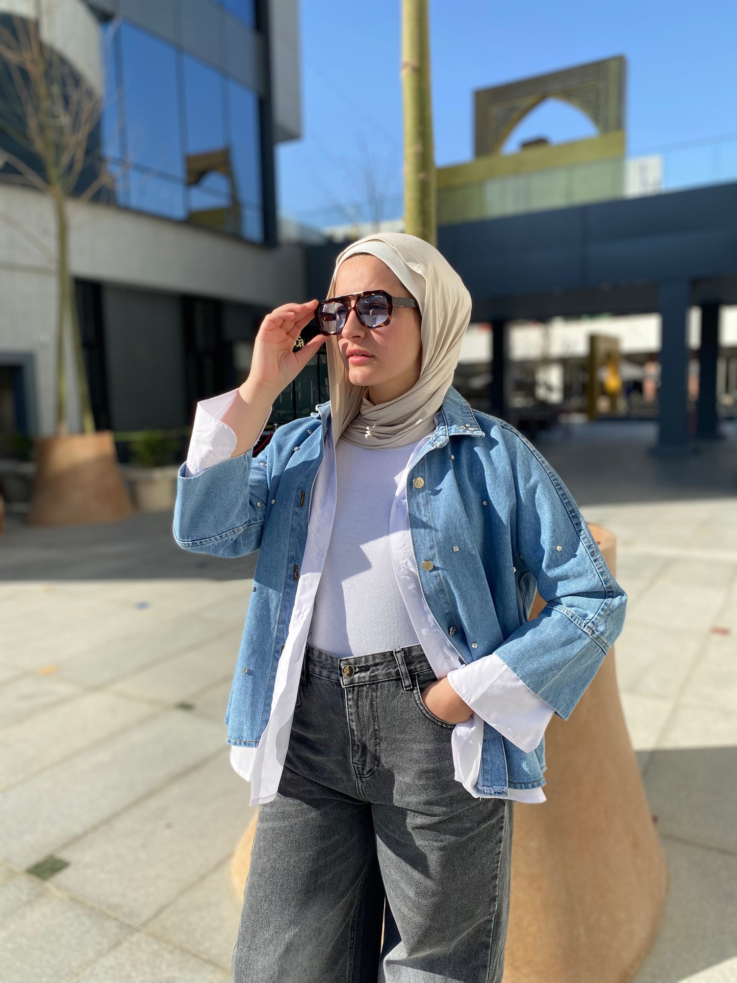 Diamond Denim Jacket