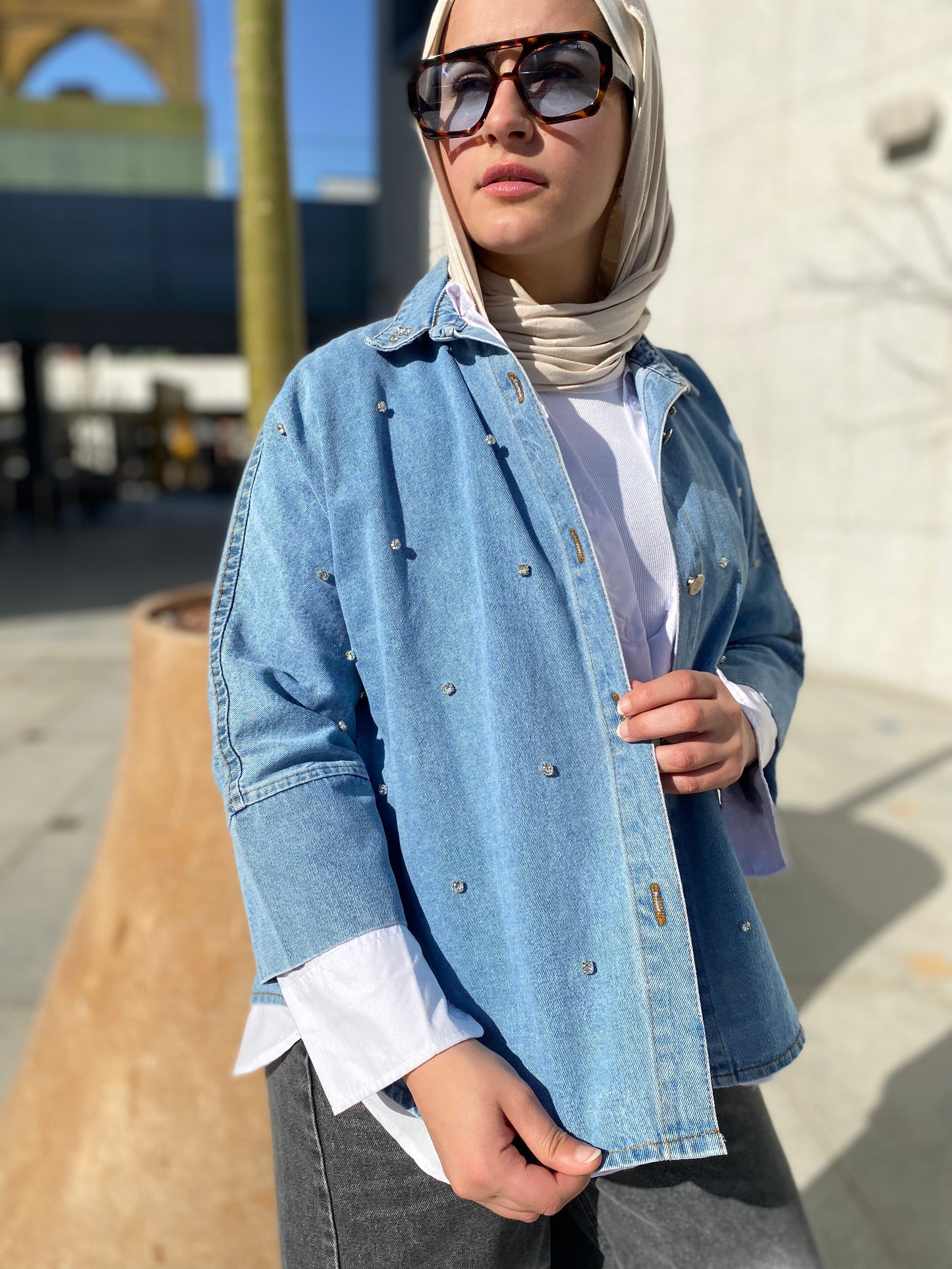 Diamond Denim Jacket