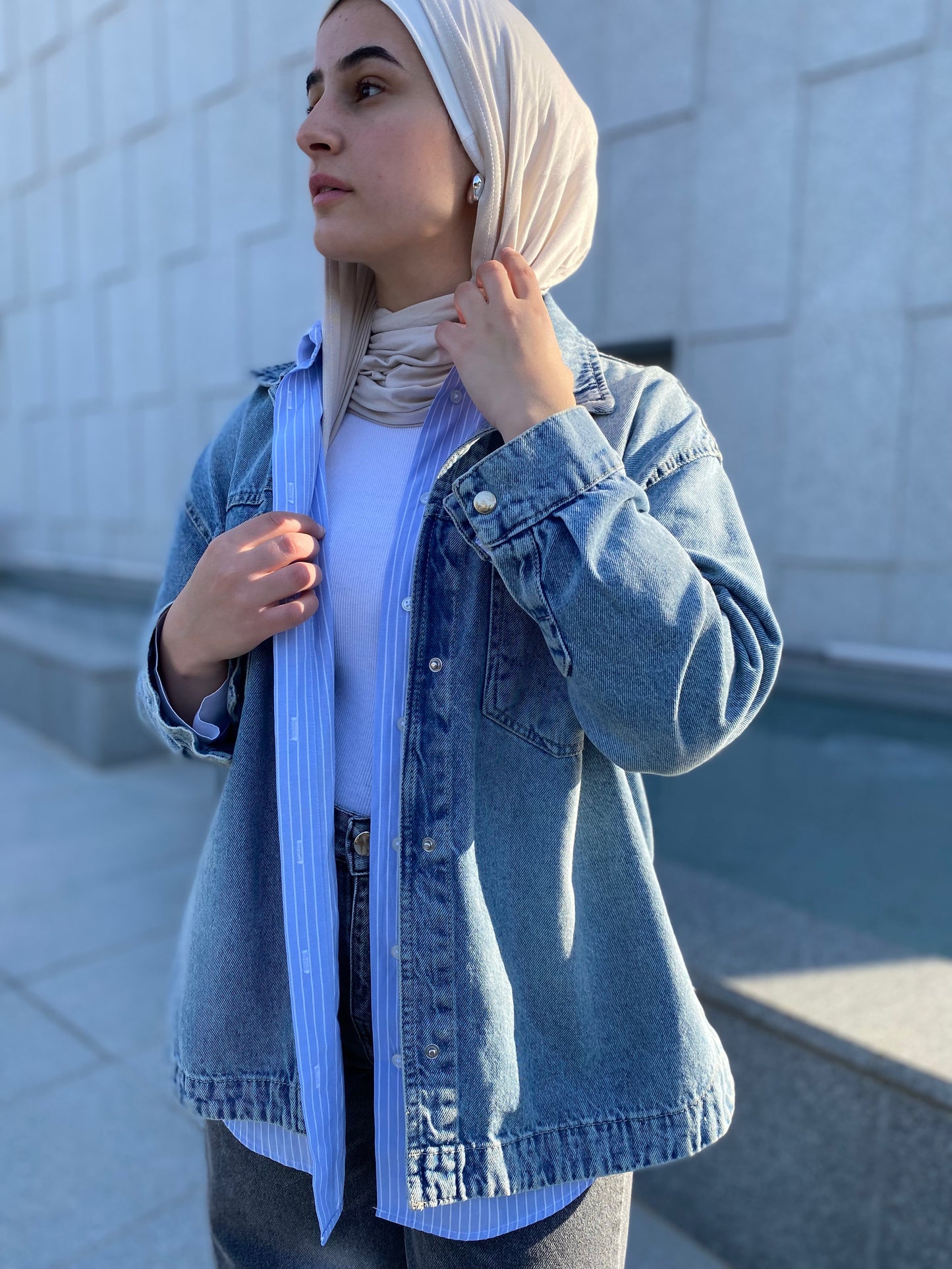 Oversized Denim Chemise