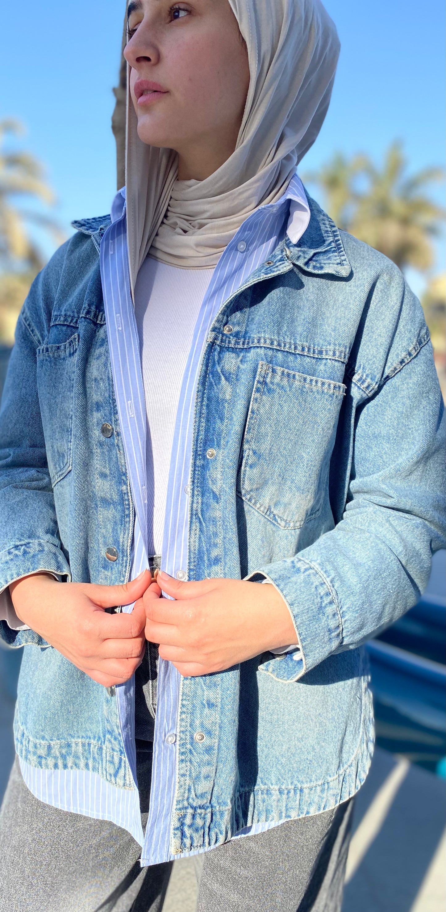Oversized Denim Chemise