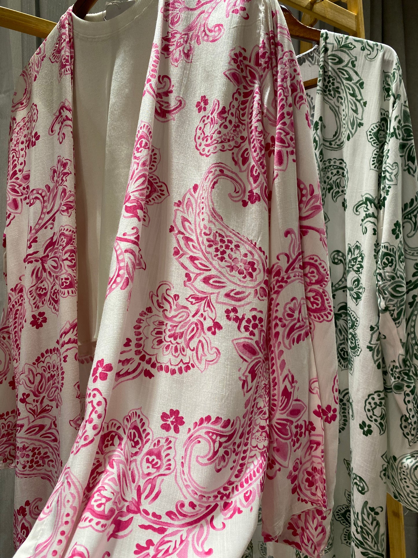 Patterned Cotton Linen Cardigan