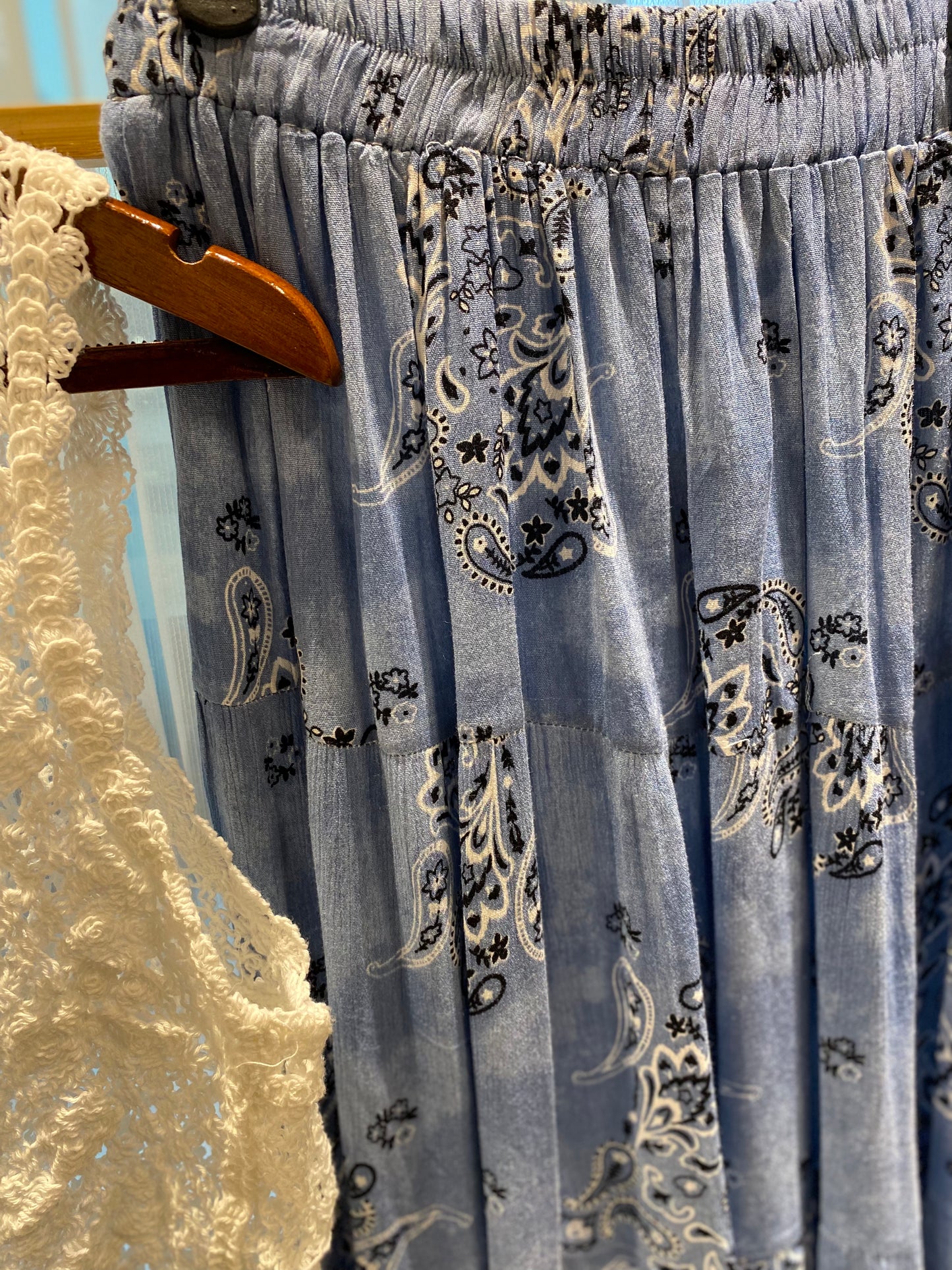 Patterned Flowy Skirt