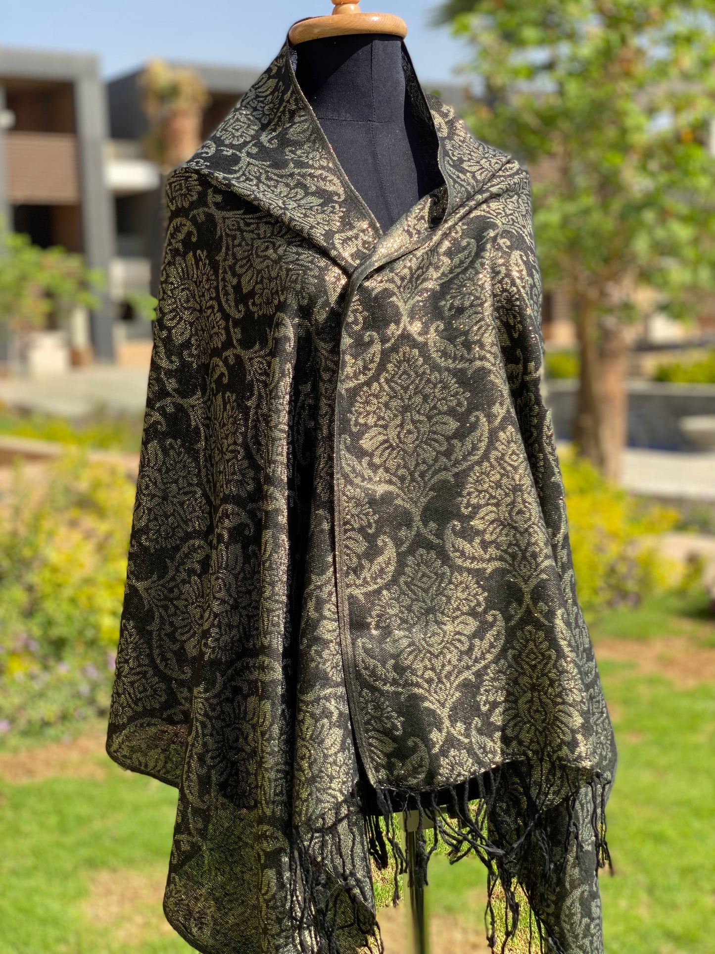 Golden Kashmir Shawl