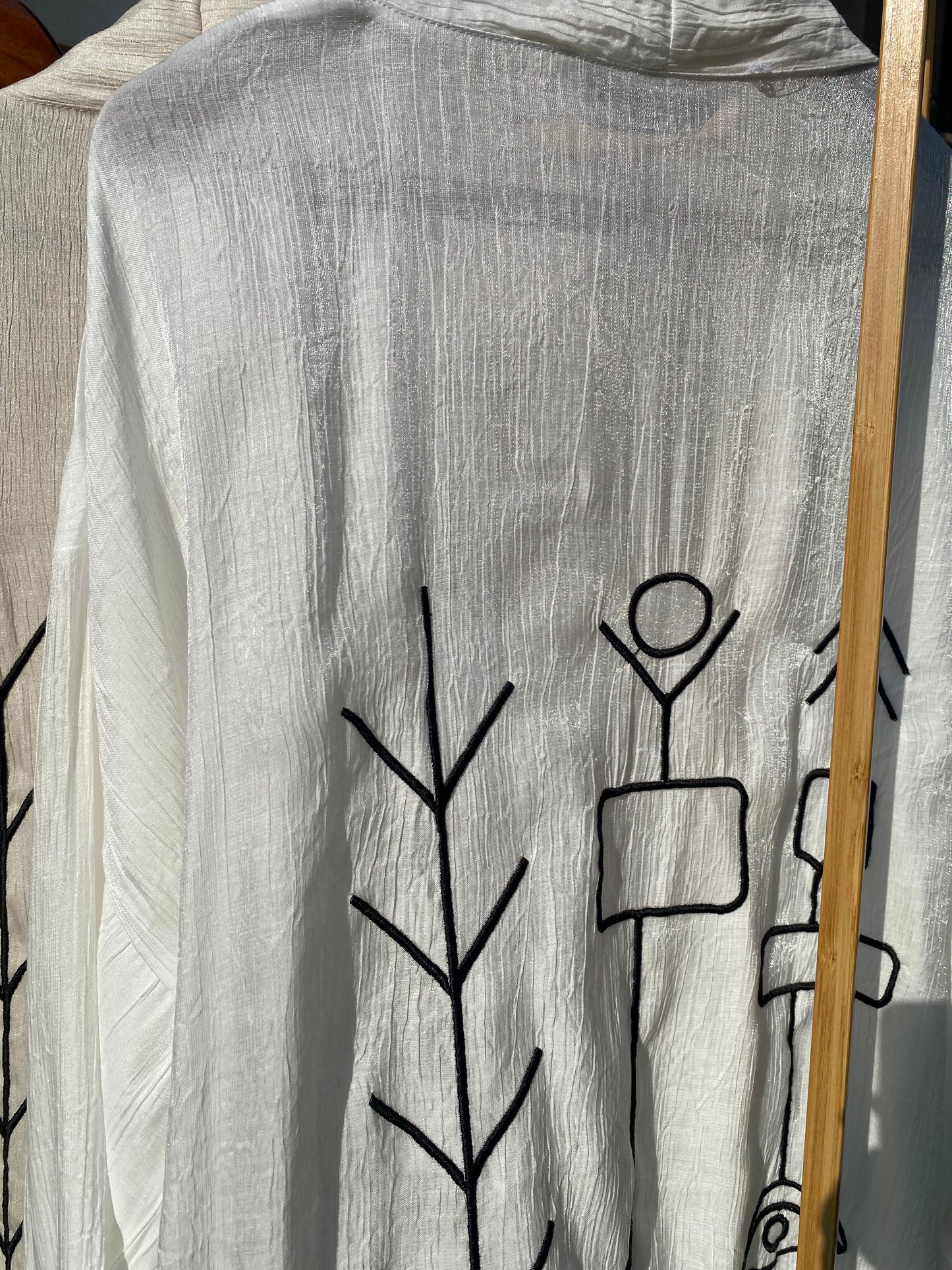 Soft Organza Long Cardigan