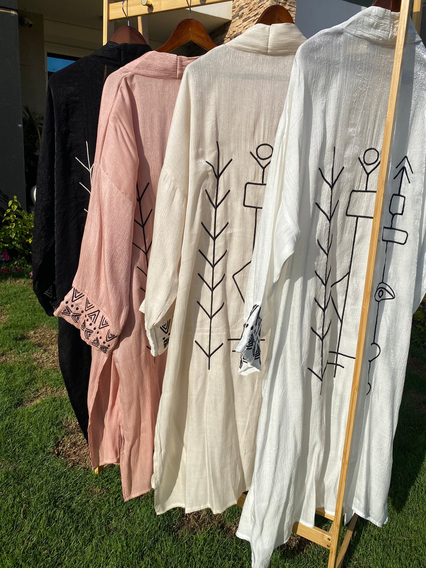 Soft Organza Long Cardigan