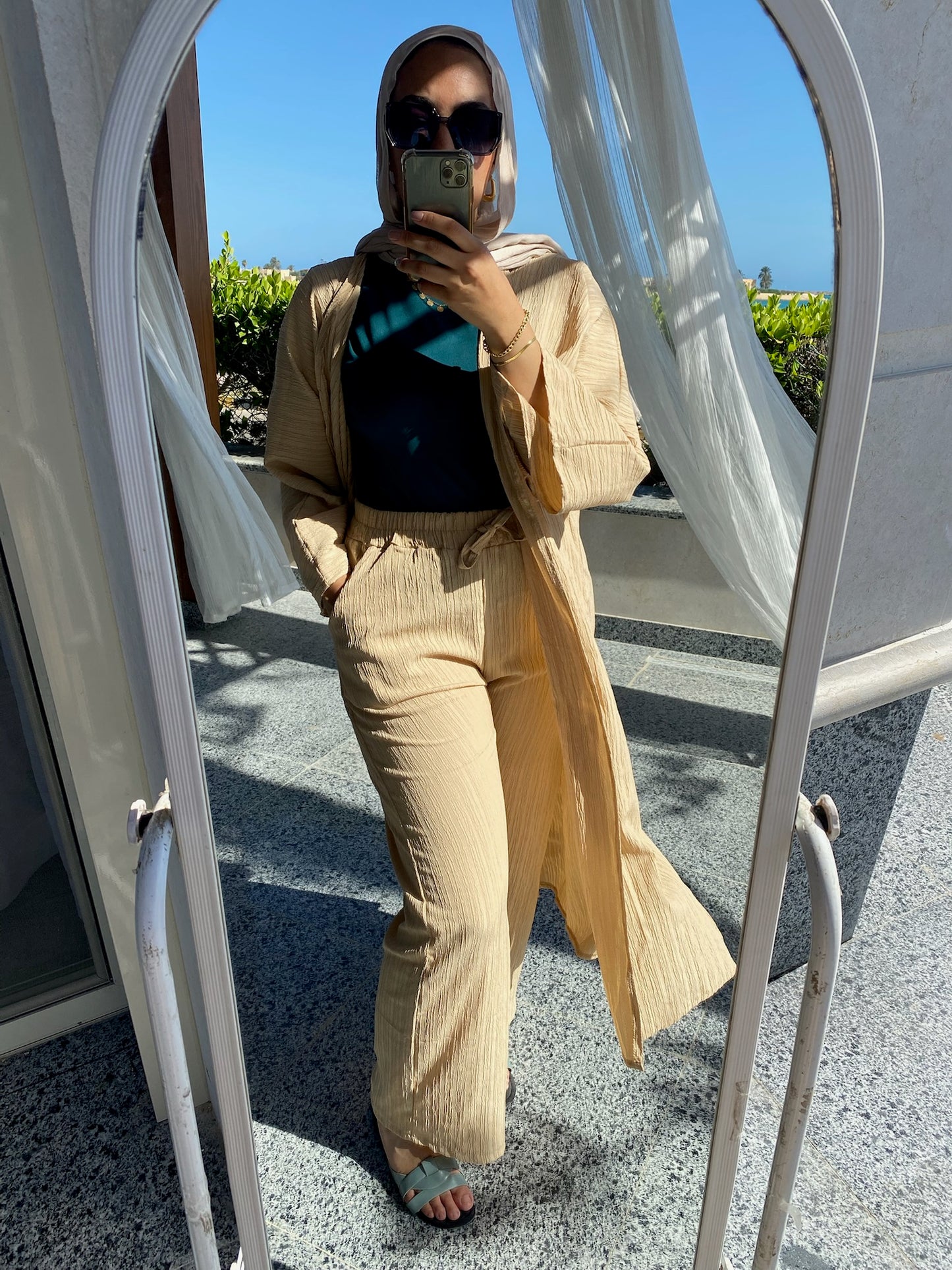 Crinkle Long Set