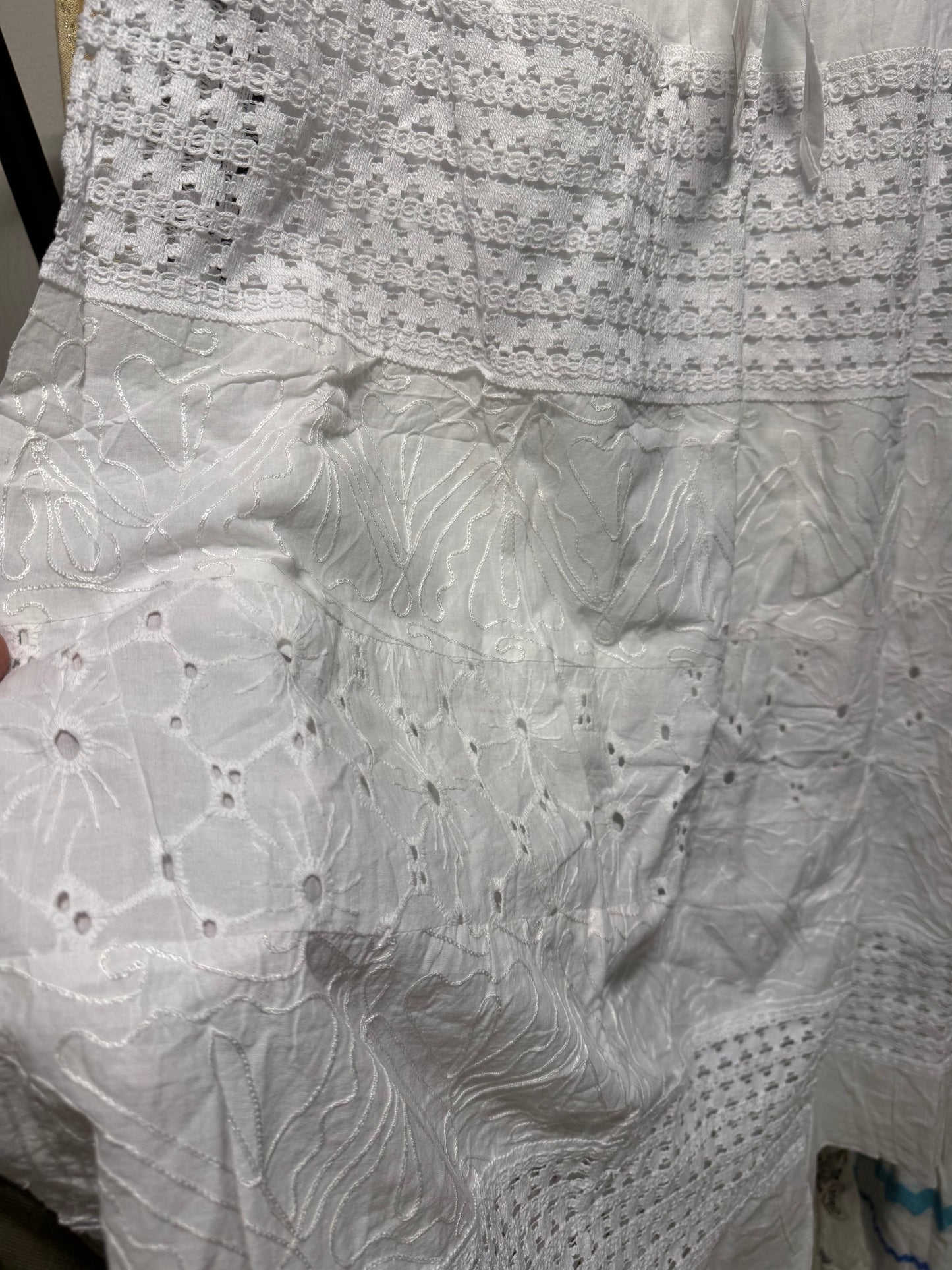 Plain Indian White Skirt