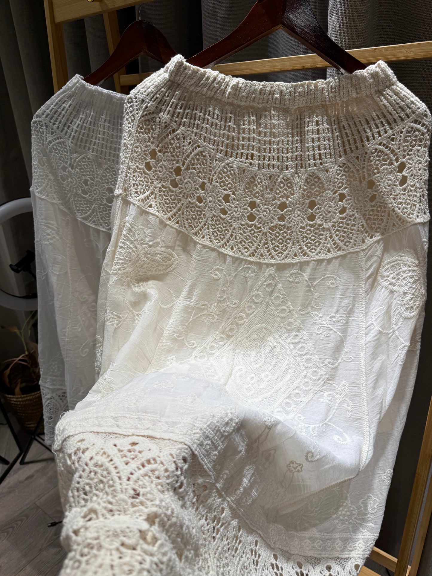 Boho crochet skirt
