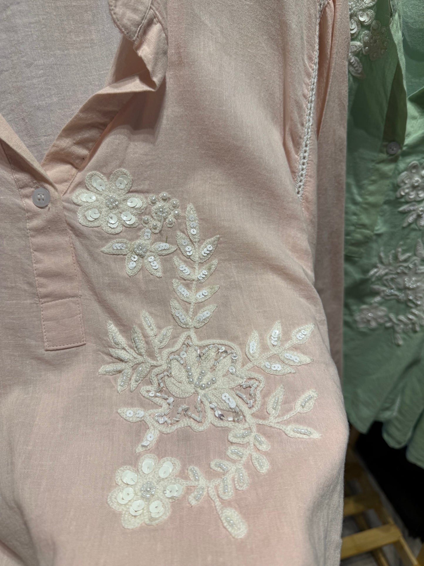 Indian Embroidered Ruffles Blouse