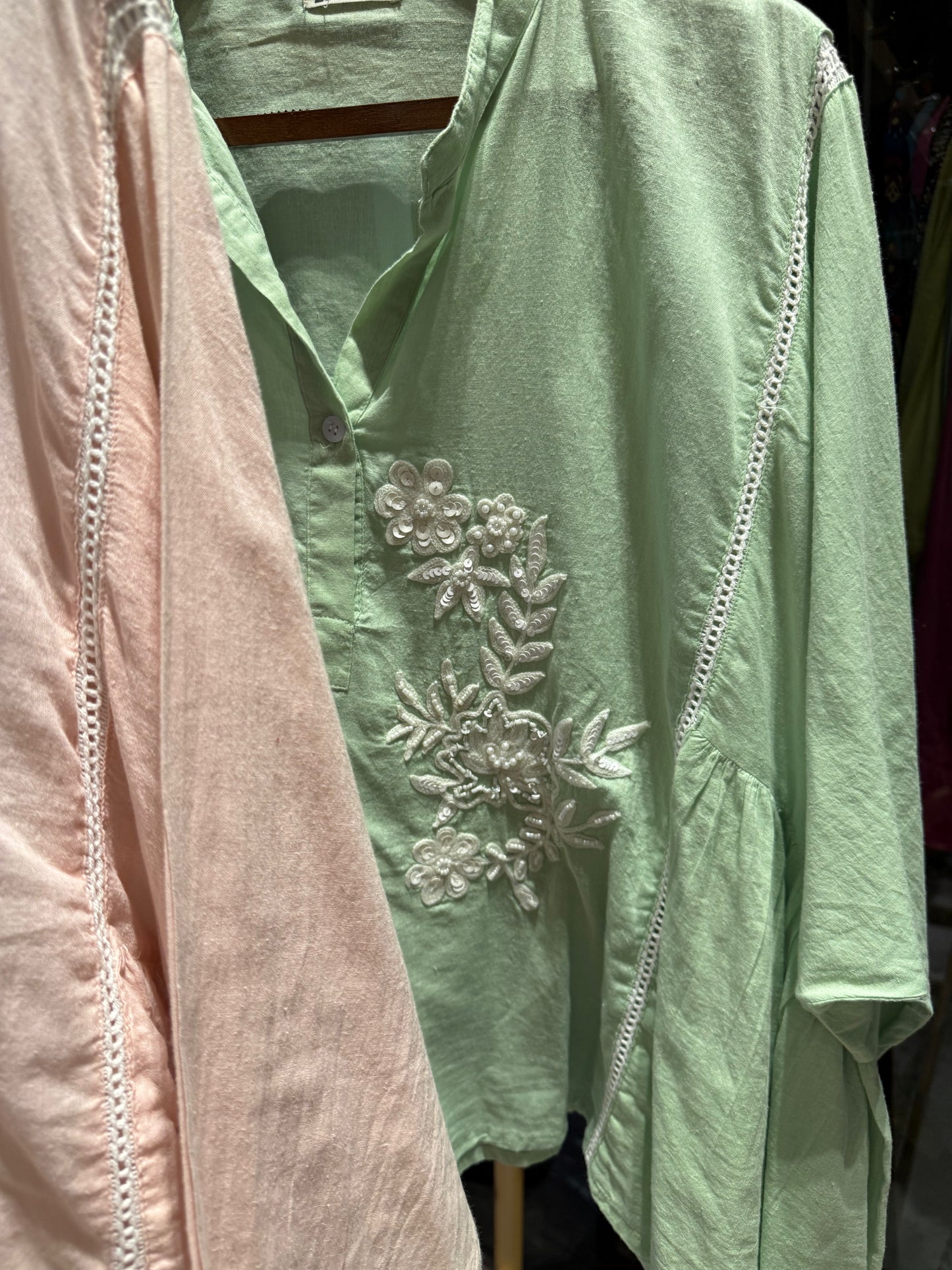 Indian Embroidered Ruffles Blouse