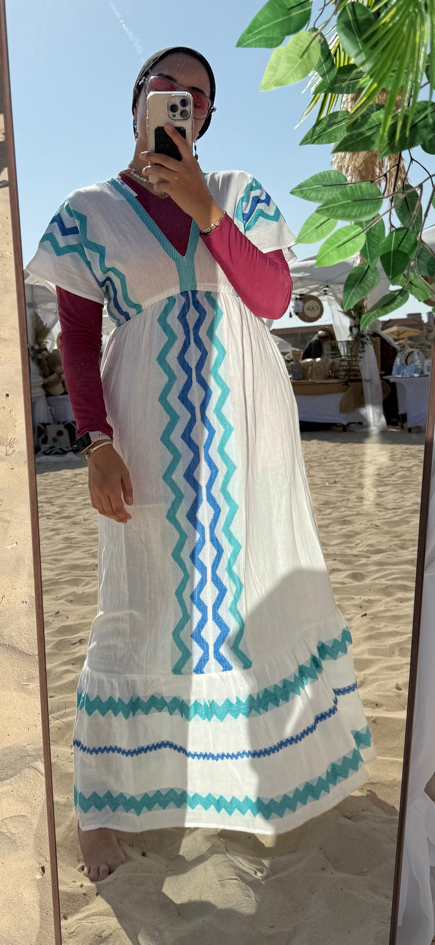 Shades of Blue Boho Dress