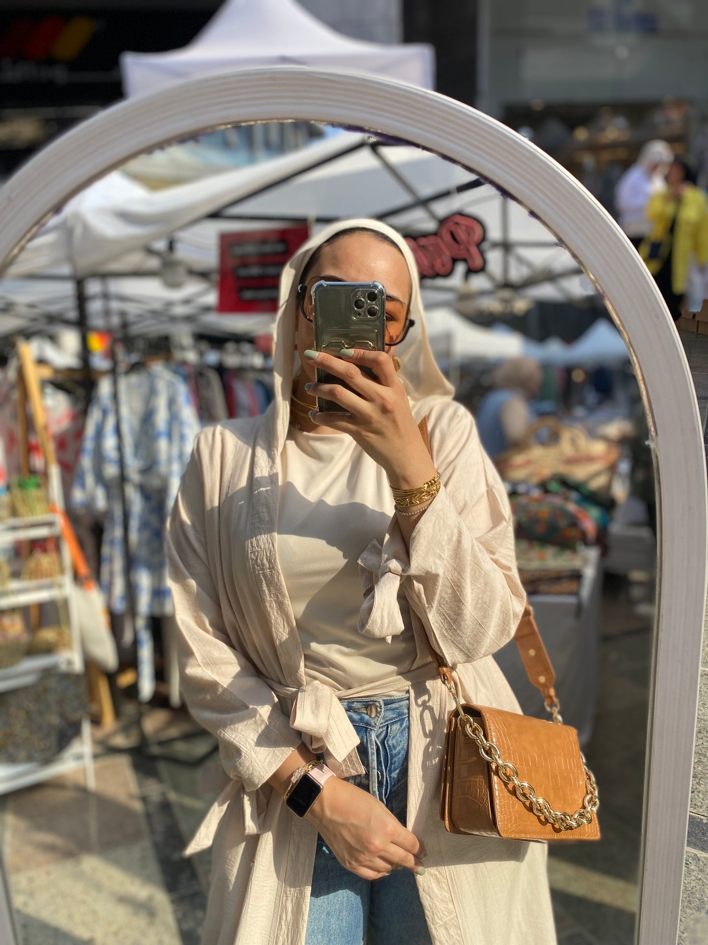 Crinkle Long Cardigan