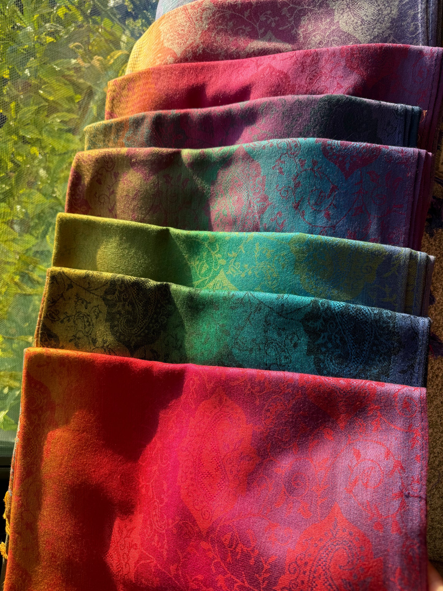 Color Wheel Pashmina Scarf