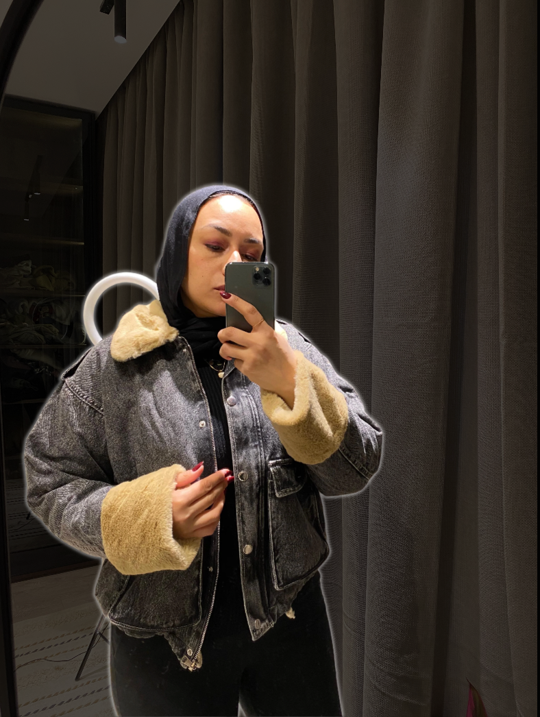 Denim x Fur Jacket