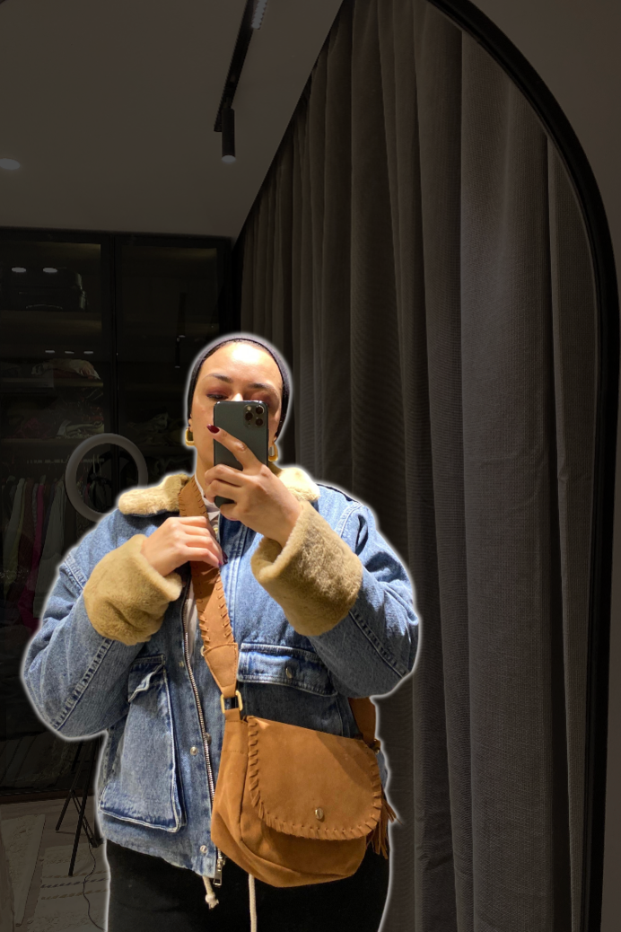 Denim x Fur Jacket