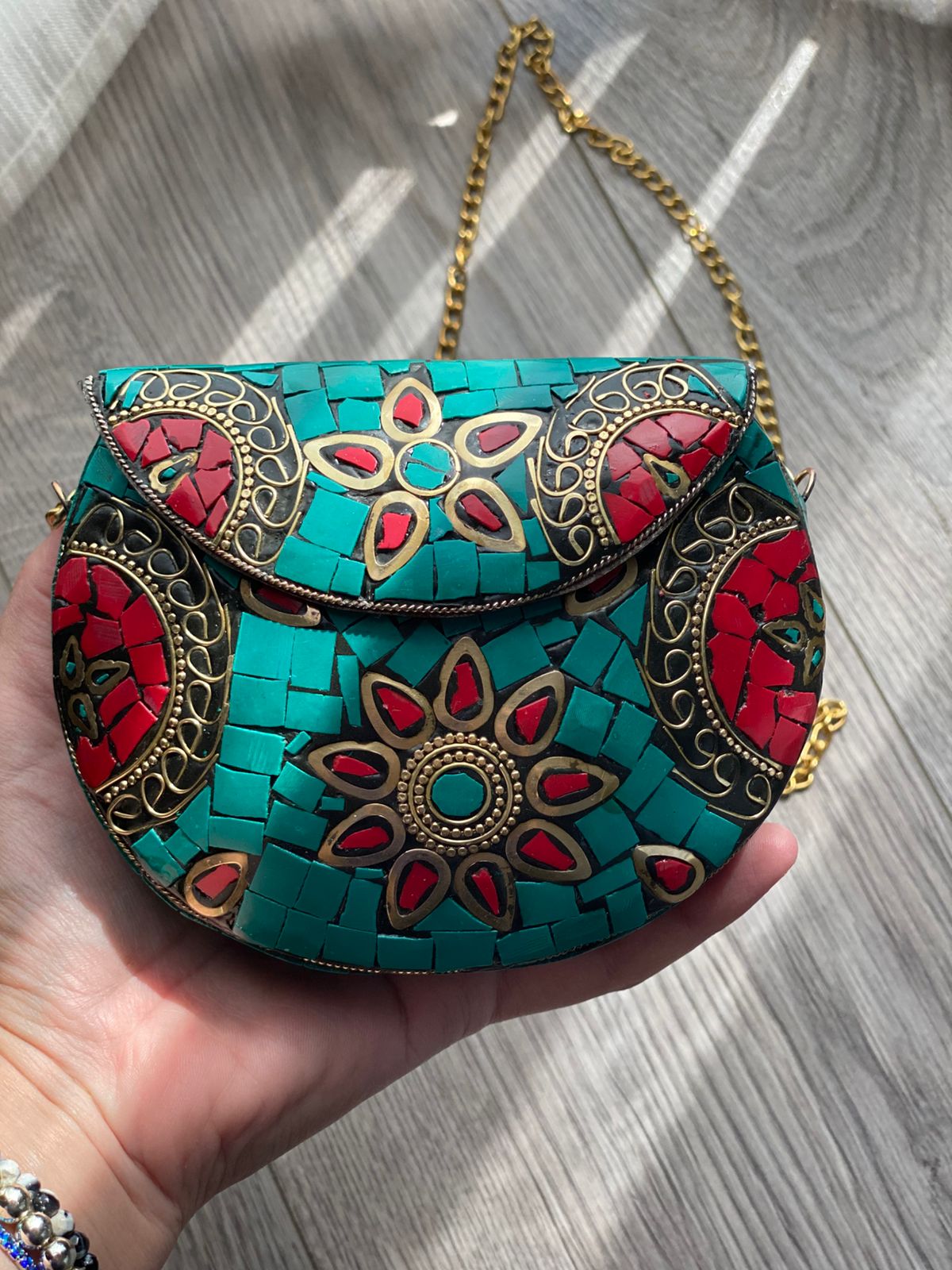 Small Natural Stones Indian Bag