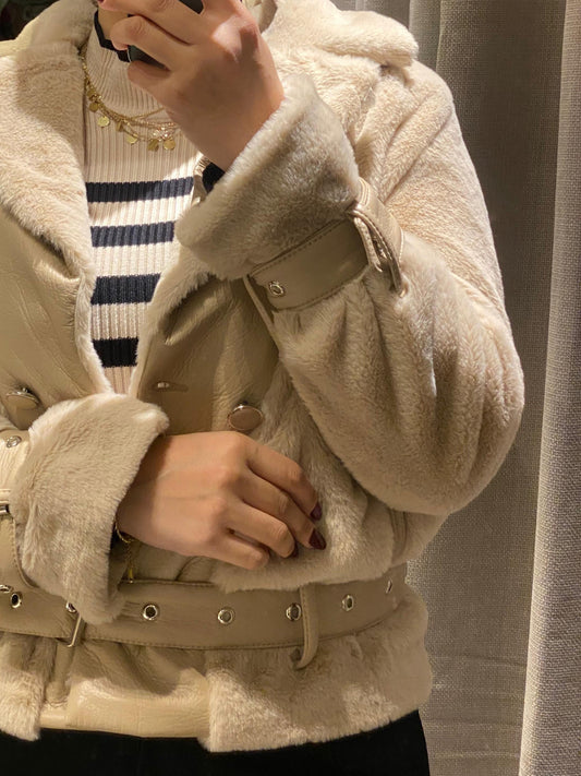 Leather x Soft Fur Jacket