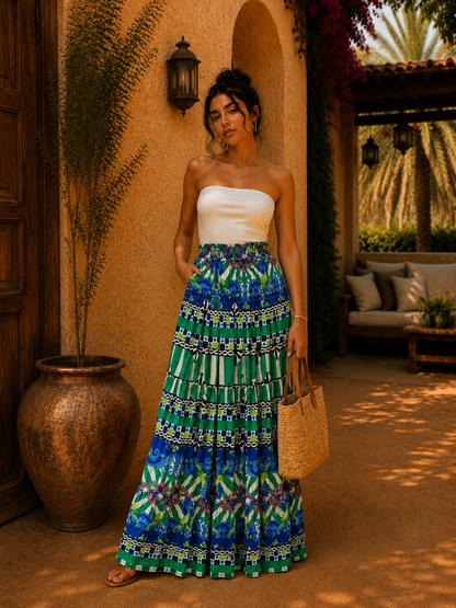 Ruffles Boho Skirt
