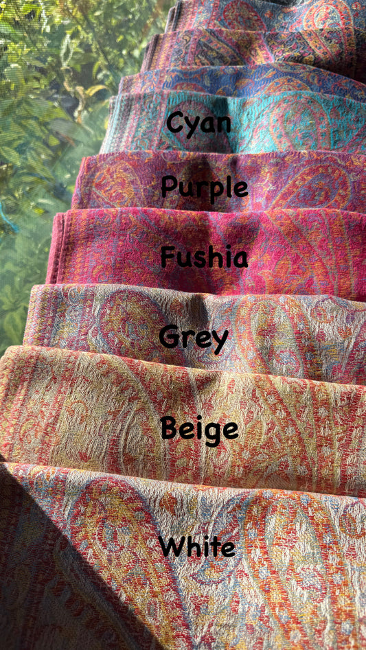 Indian Amina pashmina Scarf