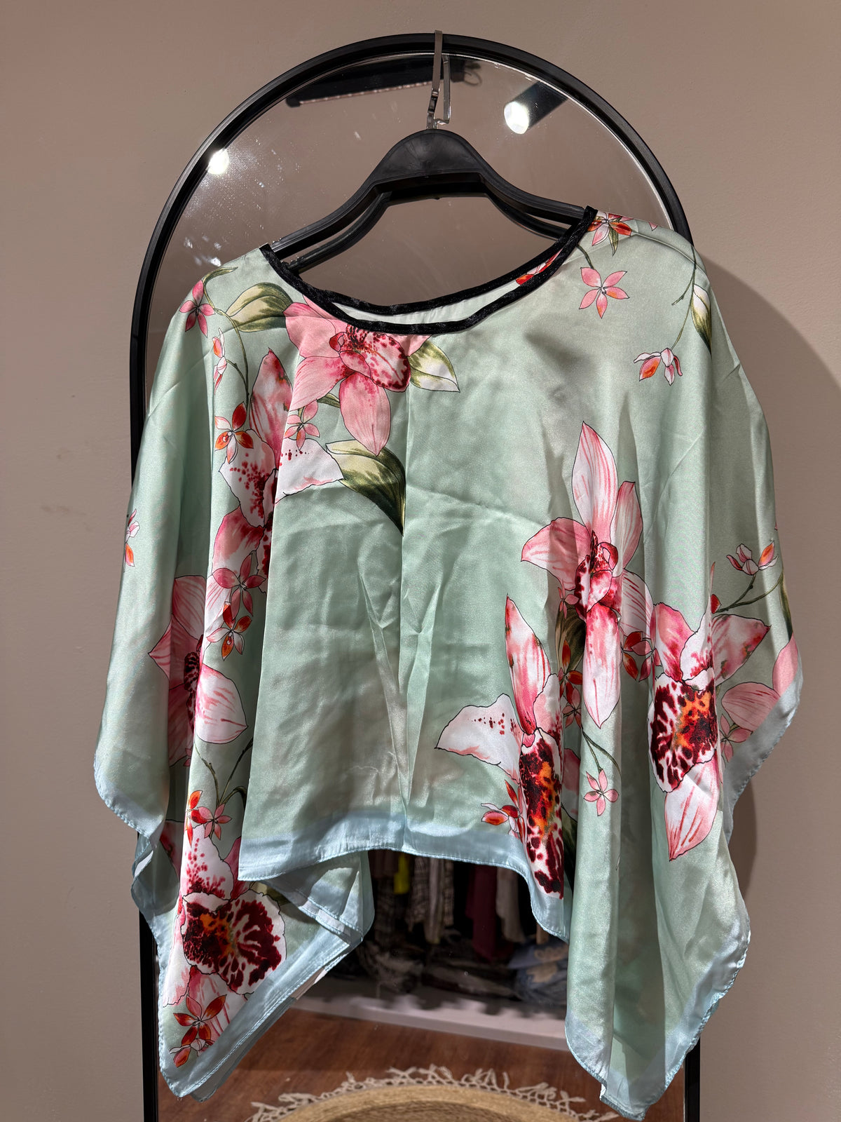 Colorful Satin Blouse