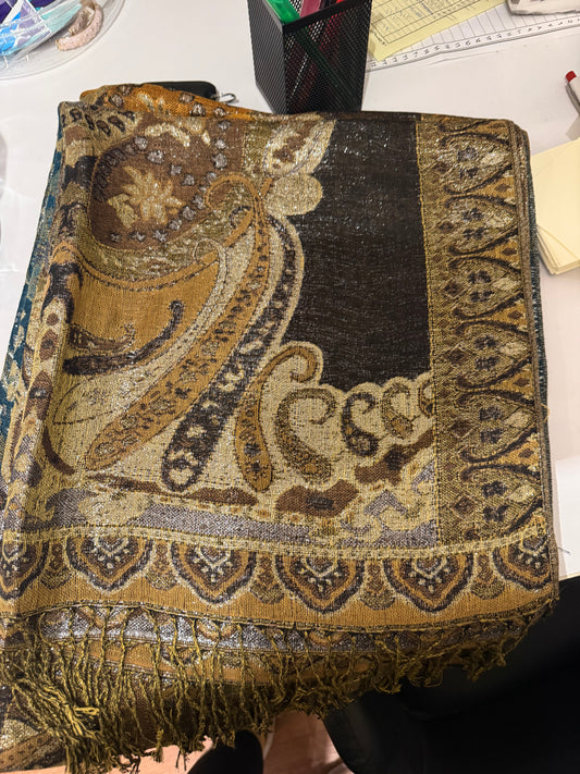 Glitter pashmina shawl